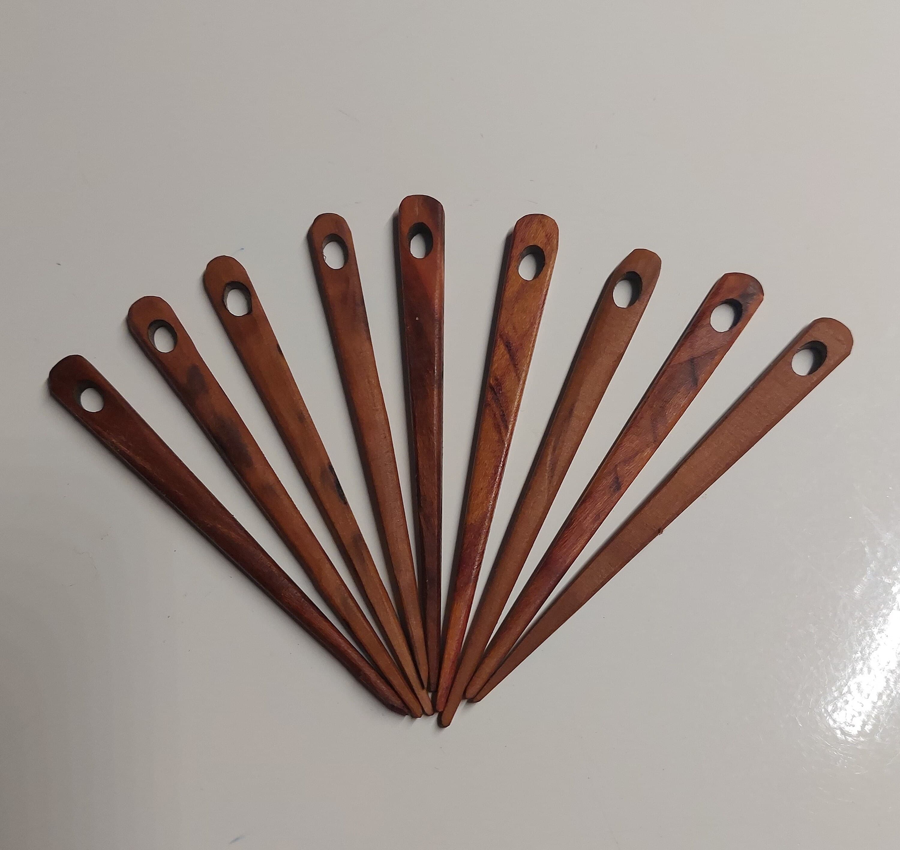 75 mm Nadel aus Birnbaum Holz zum Nalbinden HN-Bi-75, Wikinger Werkzeug, nålbinding Nadel, Nalbinding - image 3