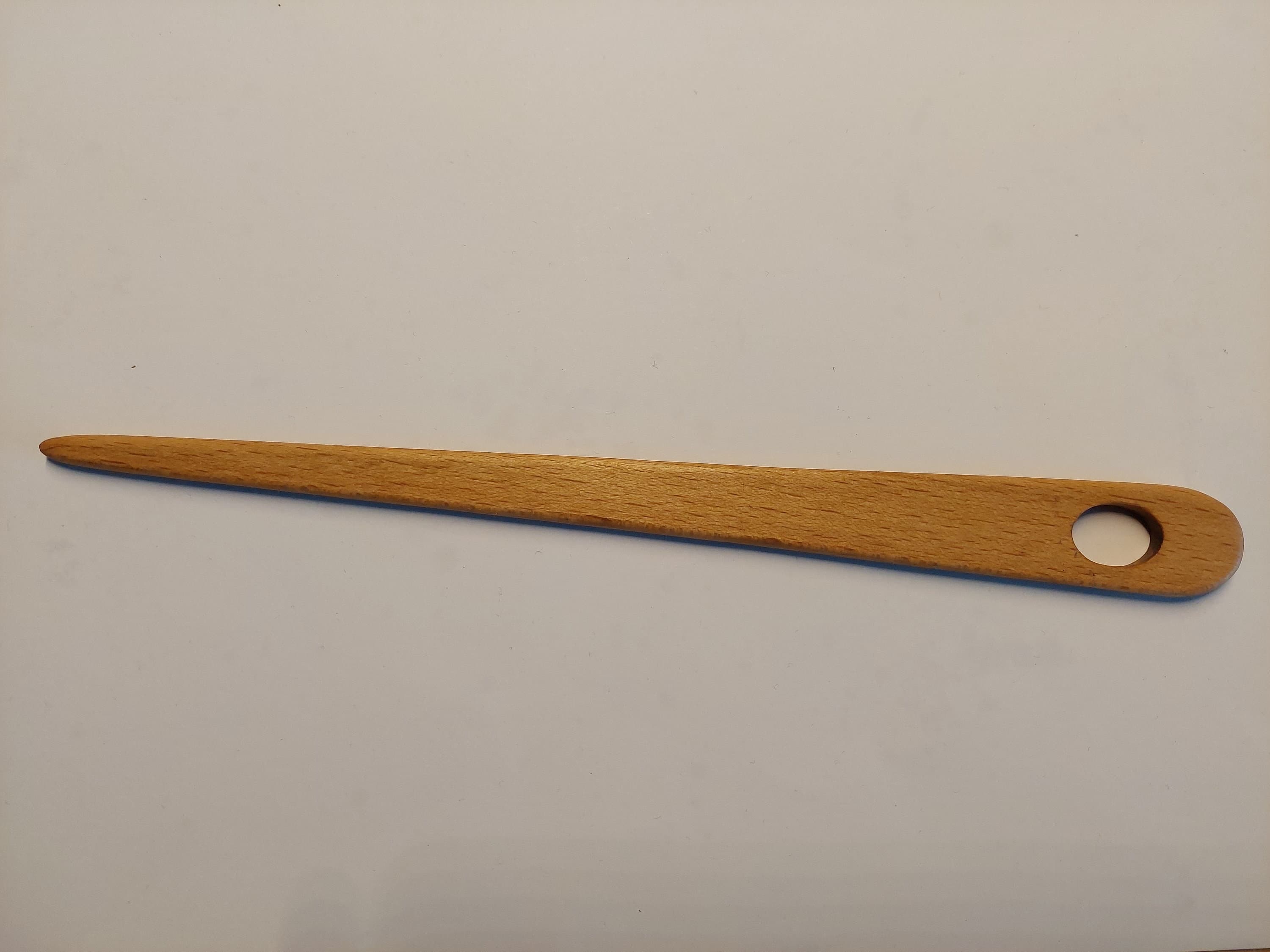 Große Webnadel aus Edelholz 230 mm, Weben, Makramee - image 3