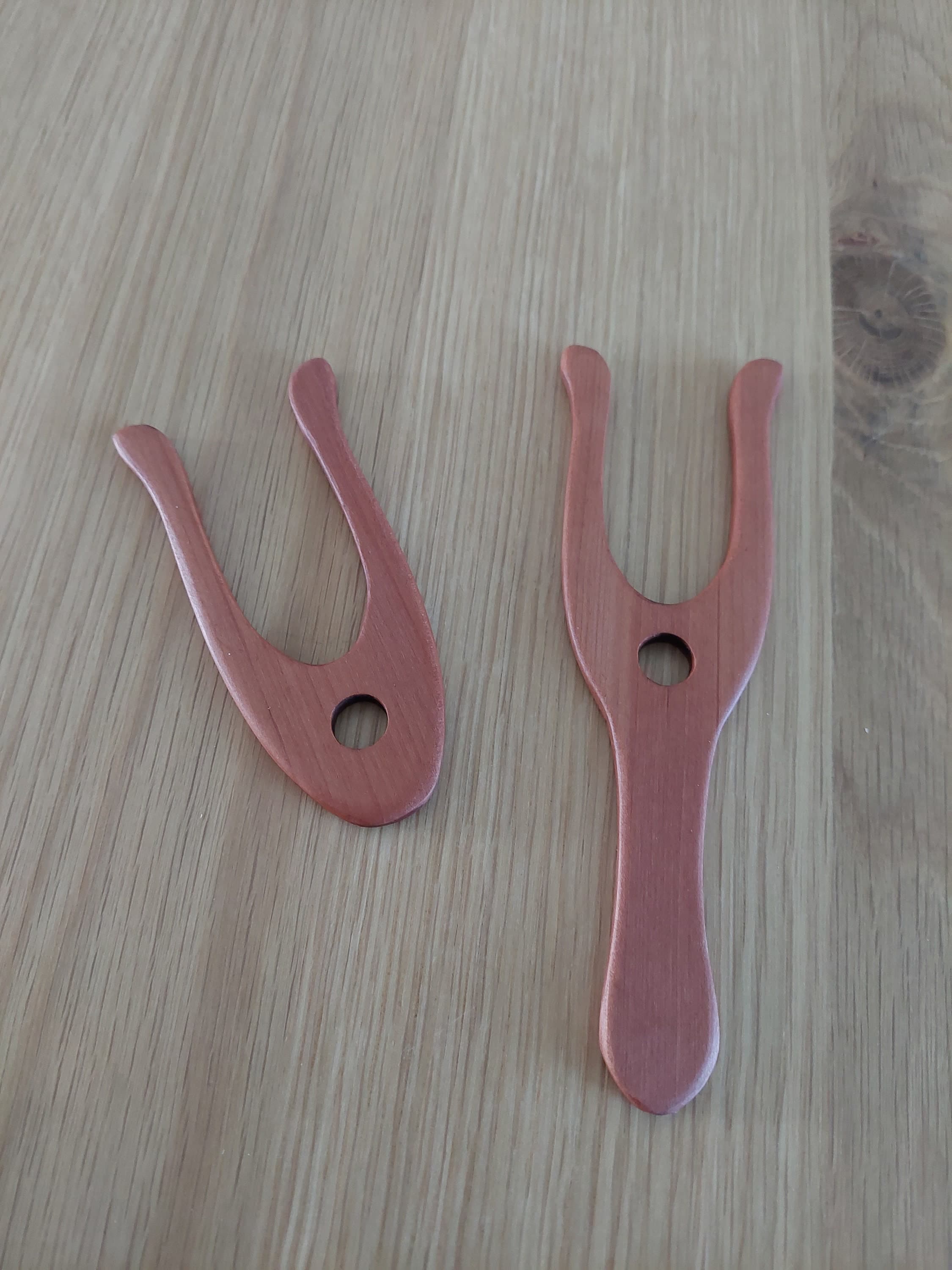 Webgabel / Strickgabel / Flechtgabel / Lucet zur Kordelherstellung aus Edelholz mit oder ohne Griff, 5 mm Stärke, Webwerkzeug