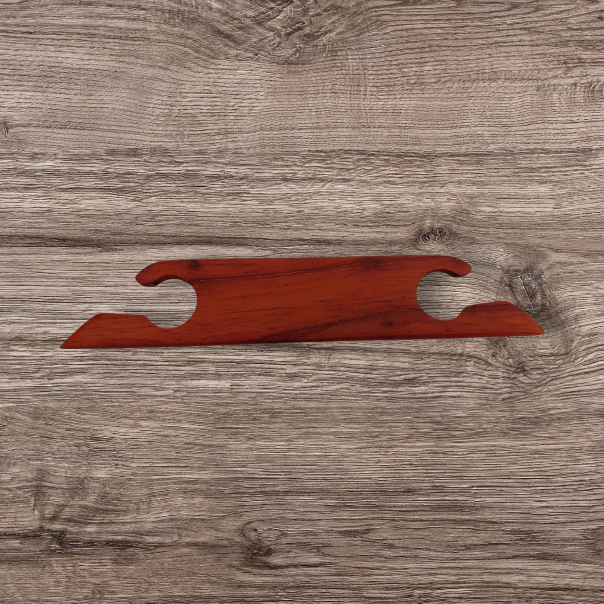 Webschiffchen zum Brettchenweben aus Padouk Holz in drei Varianten, 4 mm Stärke, 15 cm lang, Webwerkzeug - image 3