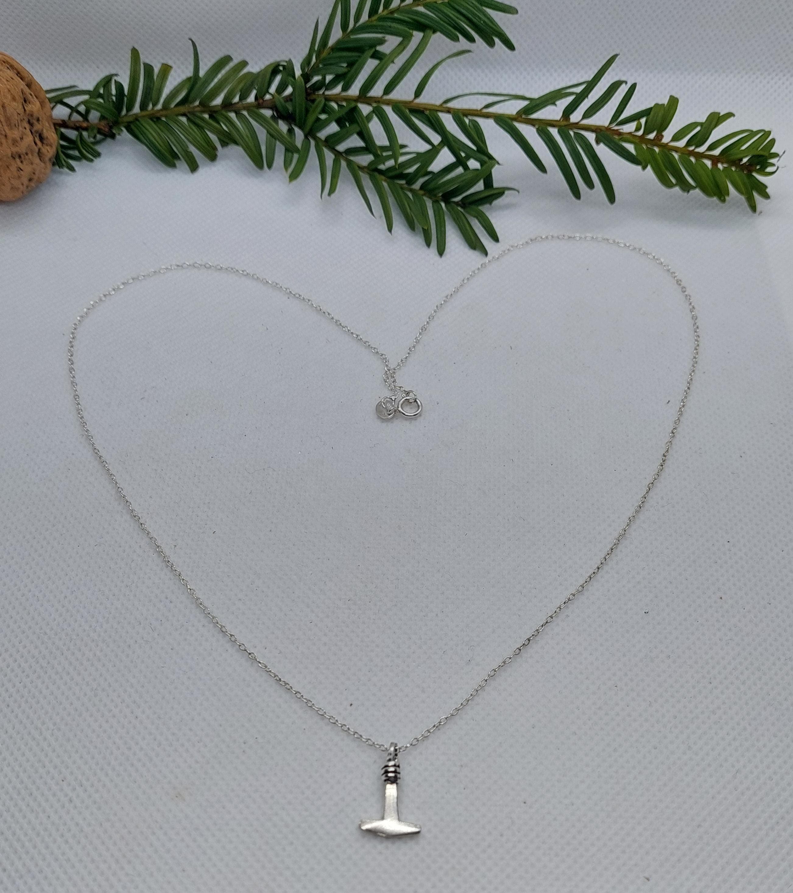 Kette aus 925er Silber mit Thorshammer
