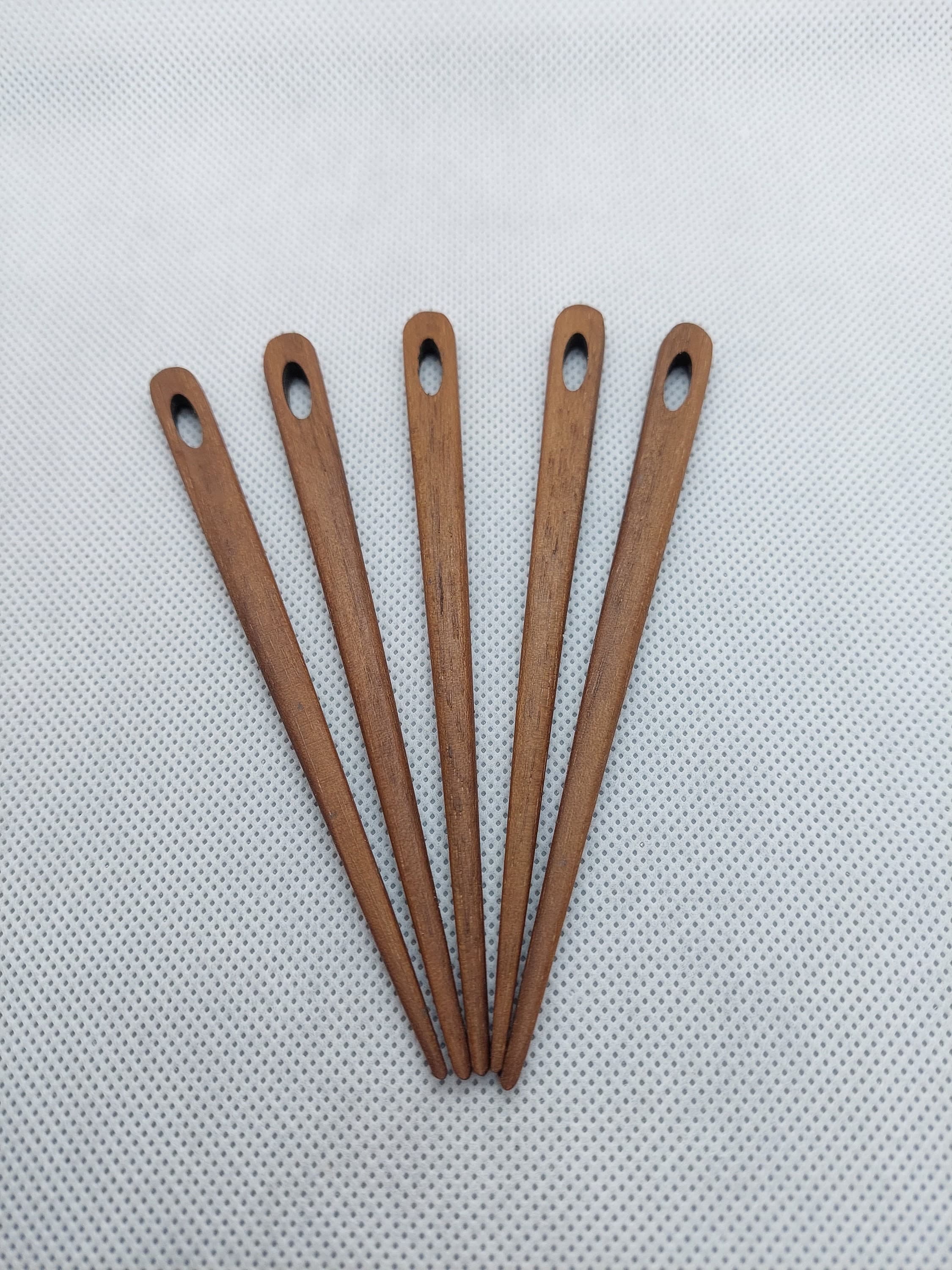 120 mm Nadel aus Nußbaum Holz zum Nalbinden HN-Nu-120, Wikinger Werkzeug, nålbinding Nadel, Nalbinding