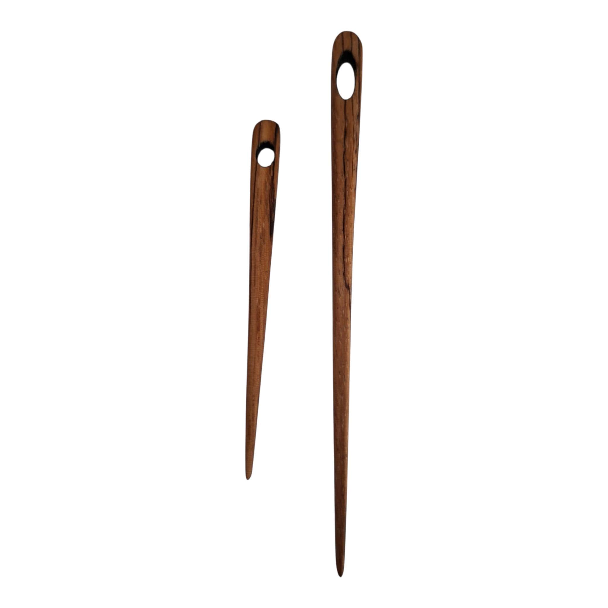 75 mm oder 120 mm Nadel aus Zebrano Holz zum Nalbinden, Wikinger Werkzeug, nålbinding Nadel, Nalbinding - image 3