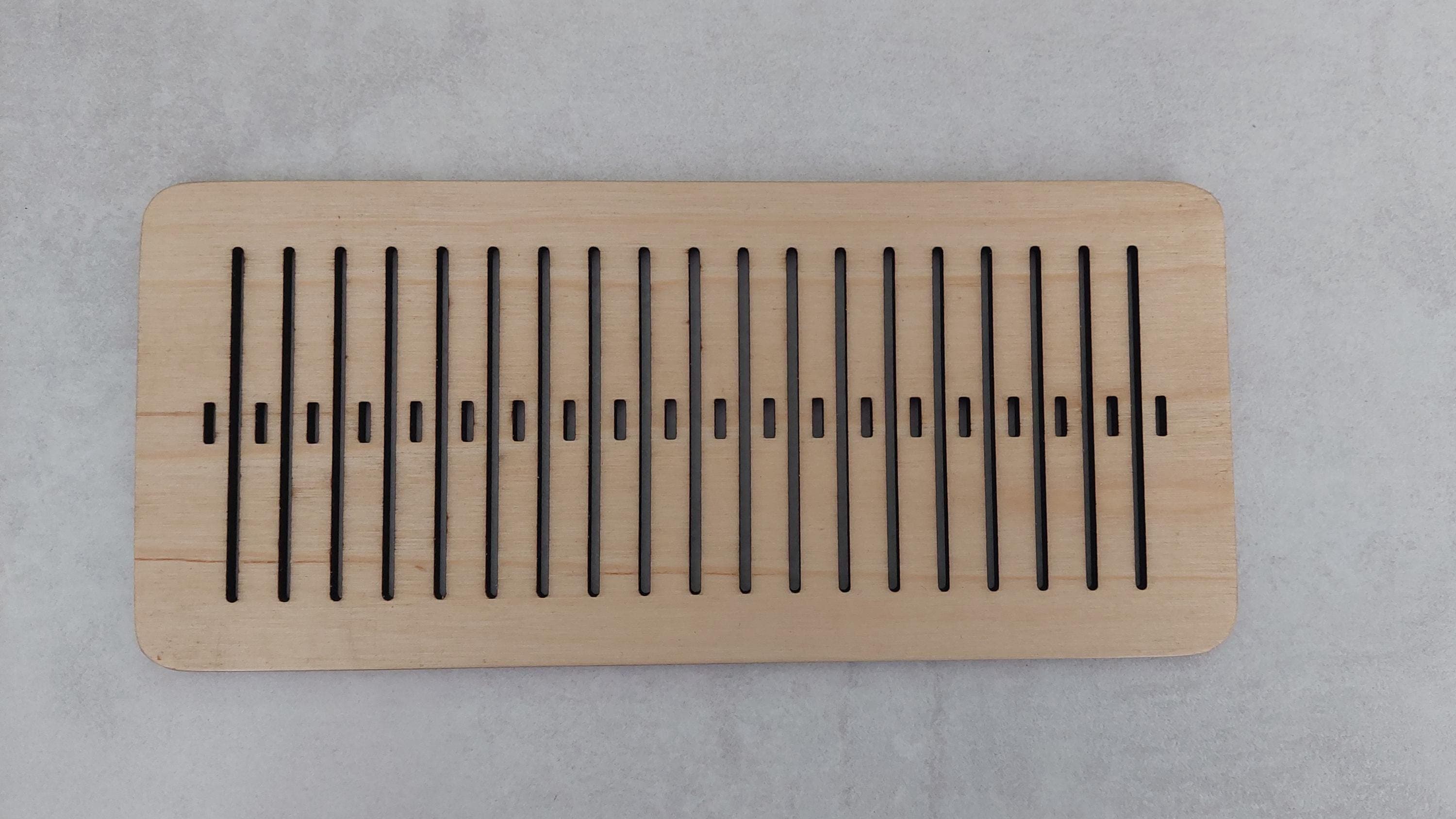 Webkamm, Heddle mit Schiffchen zum Kammweben, Bandweben aus Holz 39/22 - image 3