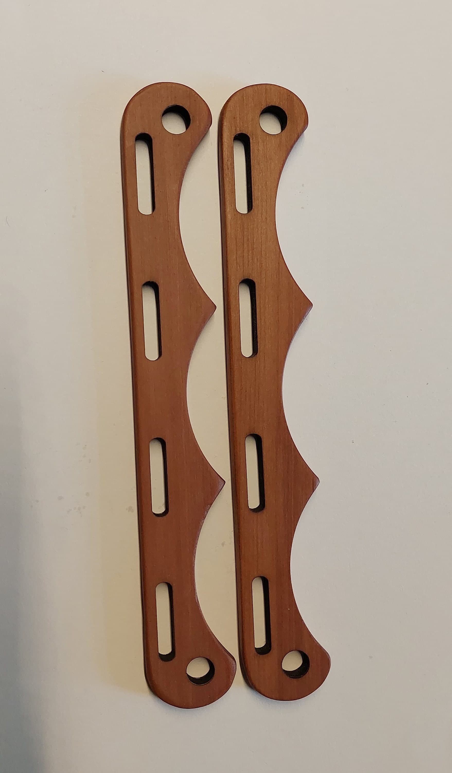 Ein Paar Taschengriffe aus Edelholz für eine Umhängetasche nach einem Fund aus Haithabu für DIY Projekte, verschiedene Hölzer und Größen - image 4