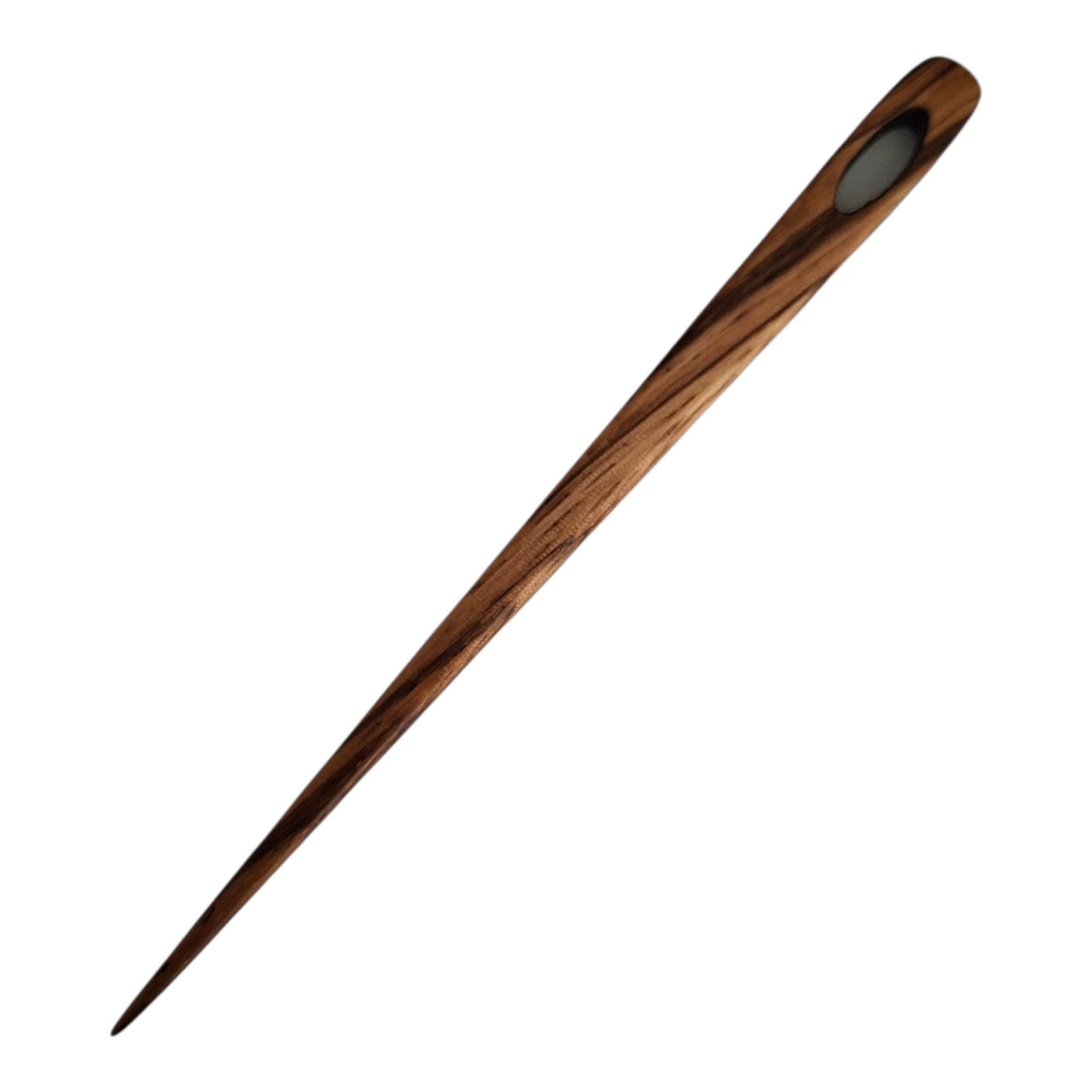 75 mm oder 120 mm Nadel aus Zebrano Holz zum Nalbinden, Wikinger Werkzeug, nålbinding Nadel, Nalbinding - image 4