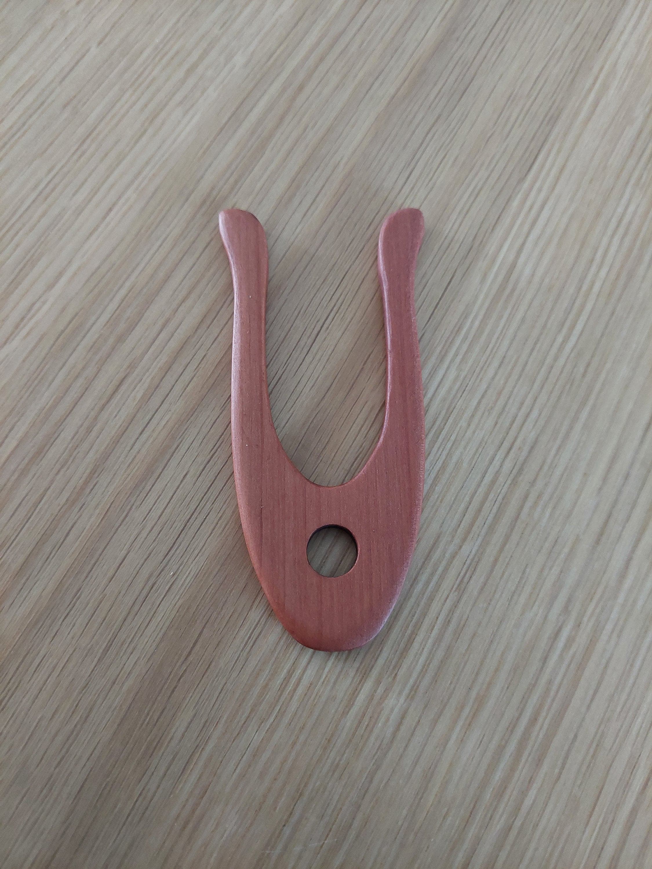 Webgabel / Strickgabel / Flechtgabel / Lucet zur Kordelherstellung aus Edelholz mit oder ohne Griff, 5 mm Stärke, Webwerkzeug - image 4