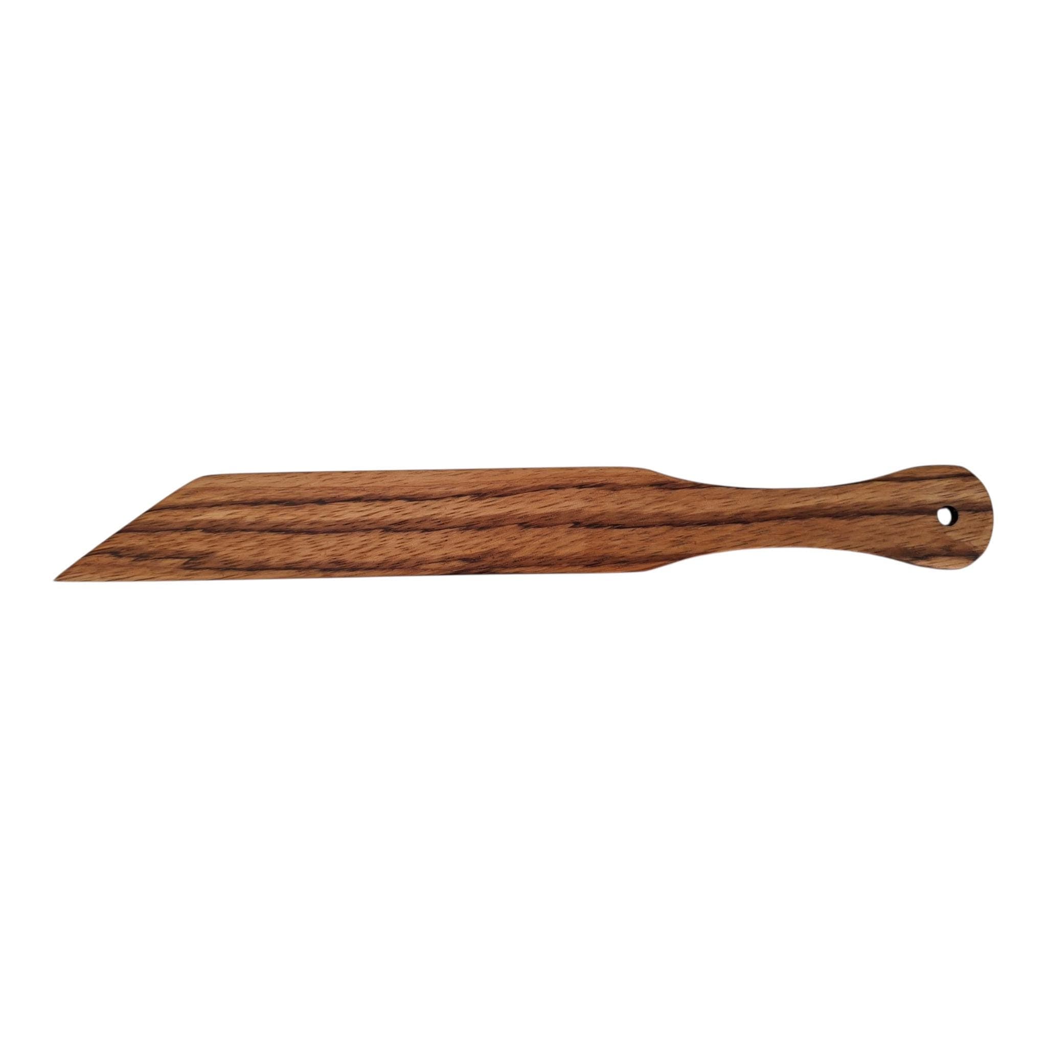 Websax aus Zebranoholz, Webmesser, Webschwert, Pick-up Stick, Webschläger, Weberwerkzeug, Webschläger