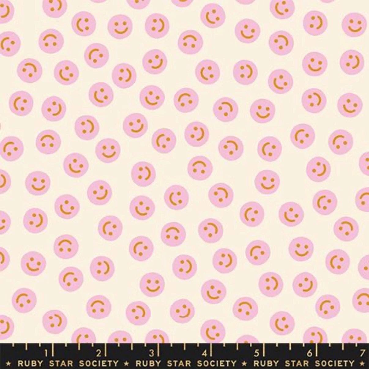 Fabric Egg and Friends Natural Smiley, Ruby Star Society