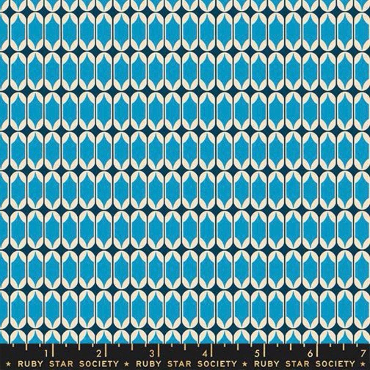 Trinketry Bright Blue Fabric by Melody Miller | Ruby Star Society Yardage | Modern Quilting Cotton