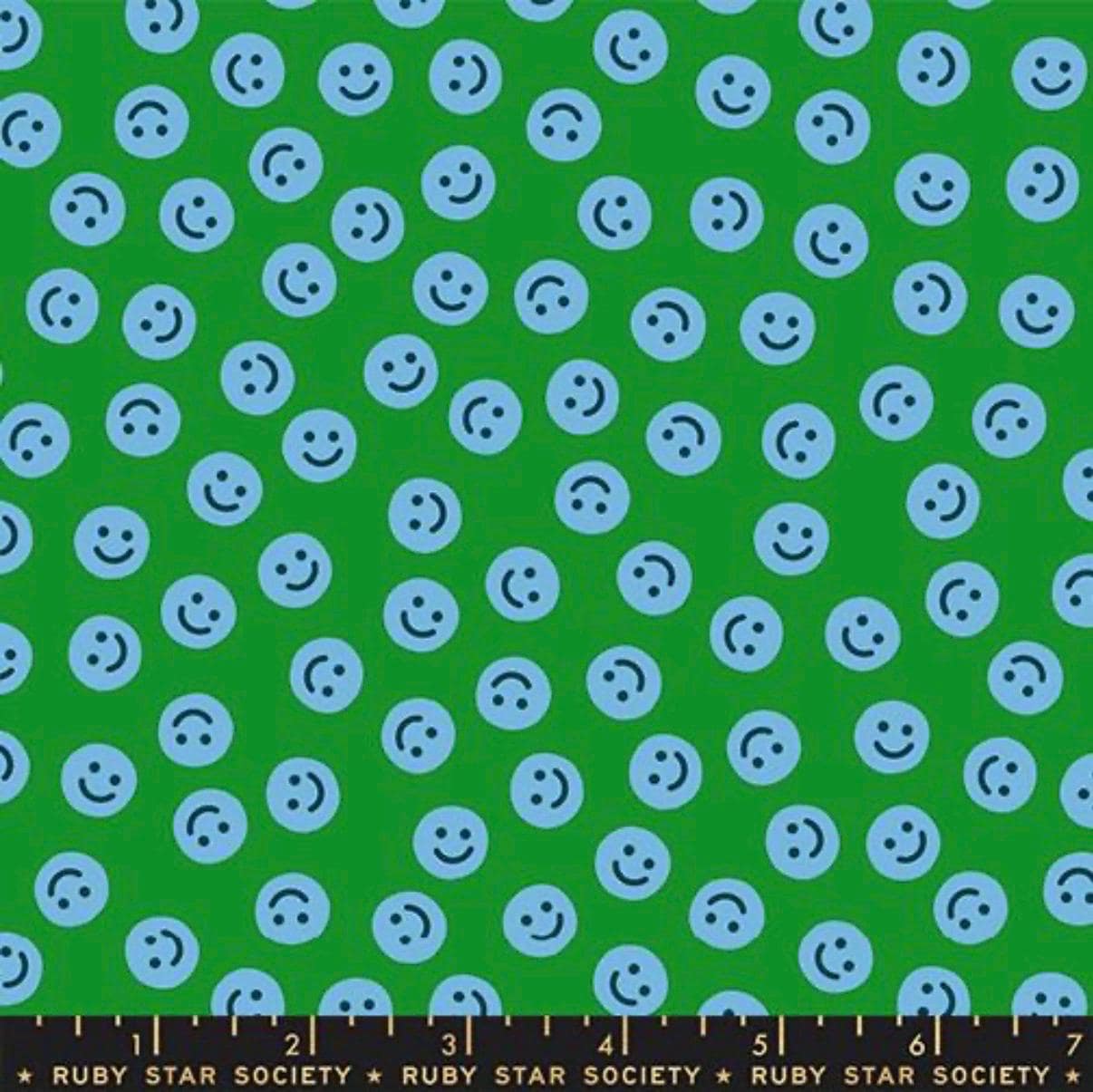 Fabric Egg and Friends Verdant Smiley, Ruby Star Society