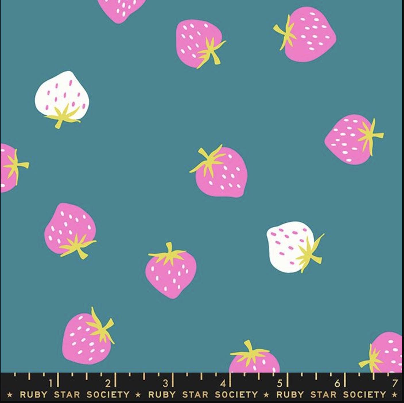 Fabric Strawberries Storytime, Ruby Star Society