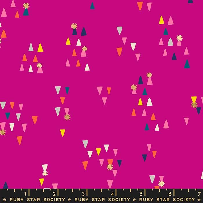 Berry Cotton Fabric - Birthday Hats, Ruby Star Society