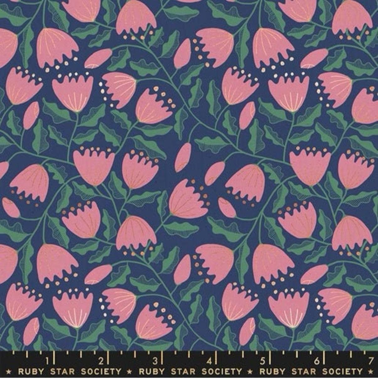 Unruly Nature-Bluebell, Fabric, Fabric by the Yard, Jen Hewett, Ruby Star Society, Moda