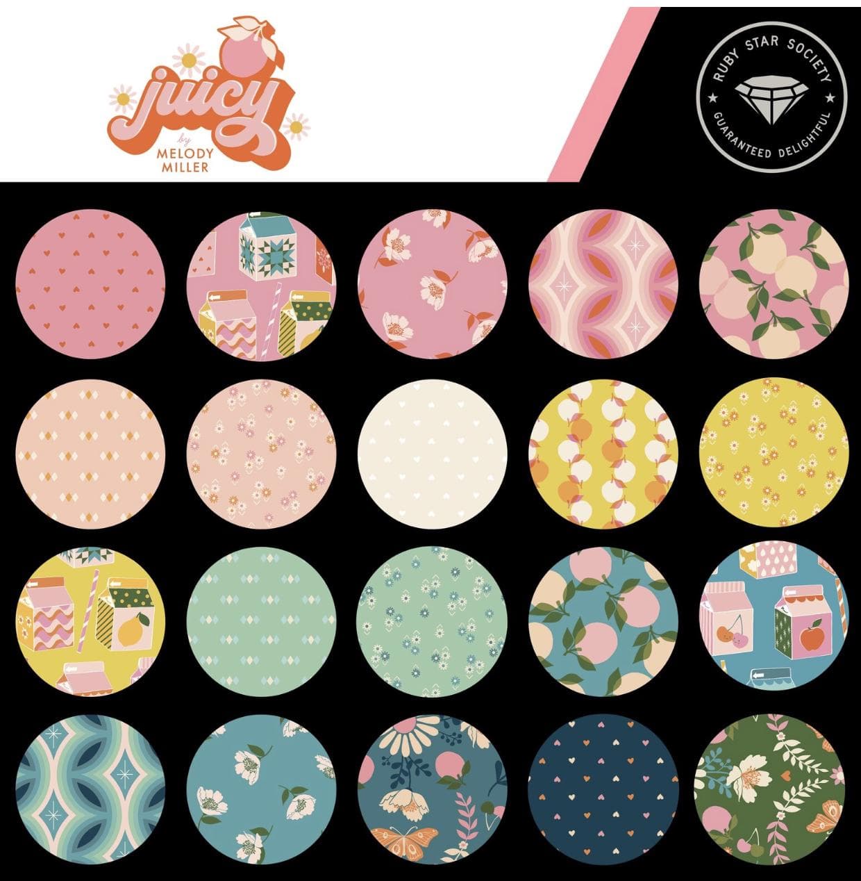 Fabric, Juicy- Moss- Diamonds, Fabric by the yard, Melody Miller, Ruby Star Society, Moda, Sew, Quilt, Embroidery, Cotton, Crafts