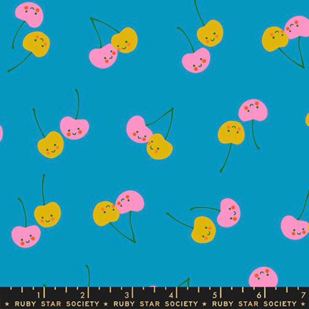 Trinketry Bright Blue Fabric by Melody Miller | Ruby Star Society Yardage | Modern Quilting Cotton