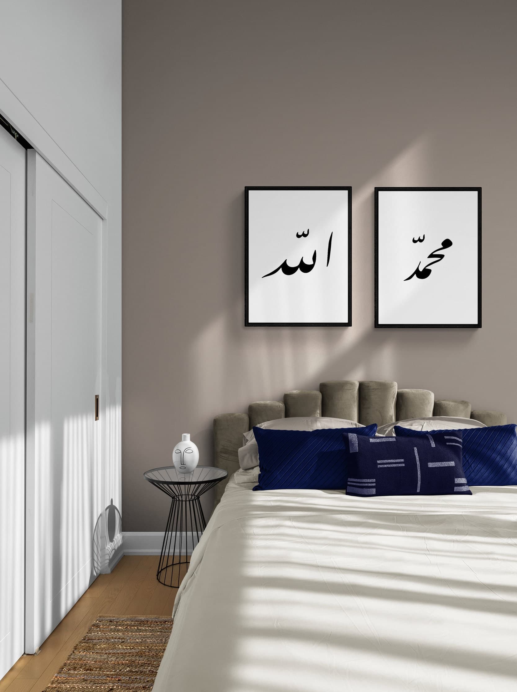 PERSIAN ART - Islamic wall decor -  set of two prints - ramadan decor - digital islamic art - islamic decoration - over bed wall decor - image 4