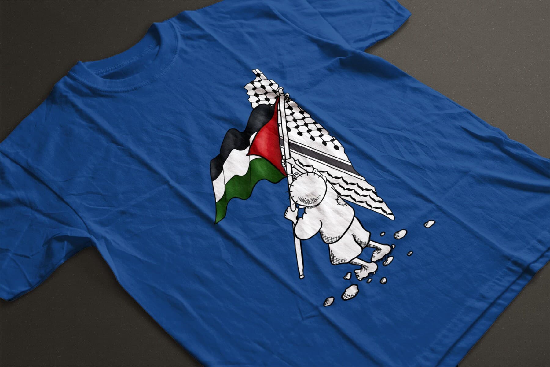 Palestine Flag T-Shirt Design – Gaza, Arabic Calligraphy (PNG Digital Download) - image 5