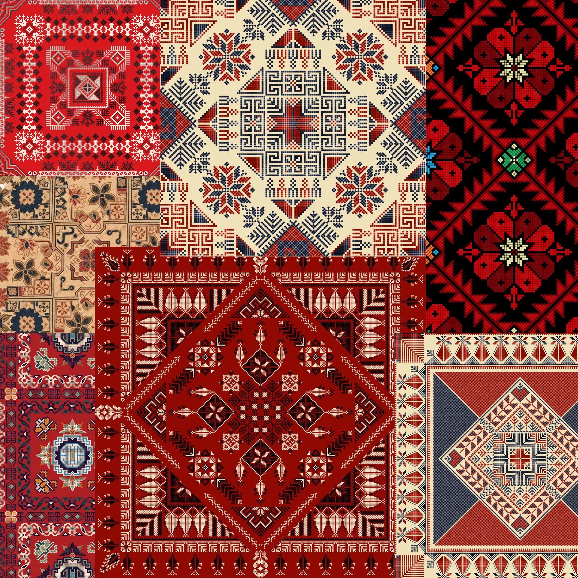 Iranian Rug Digital Designs | PNG 3500px | Persian Carpet Patterns (Digital Download)
