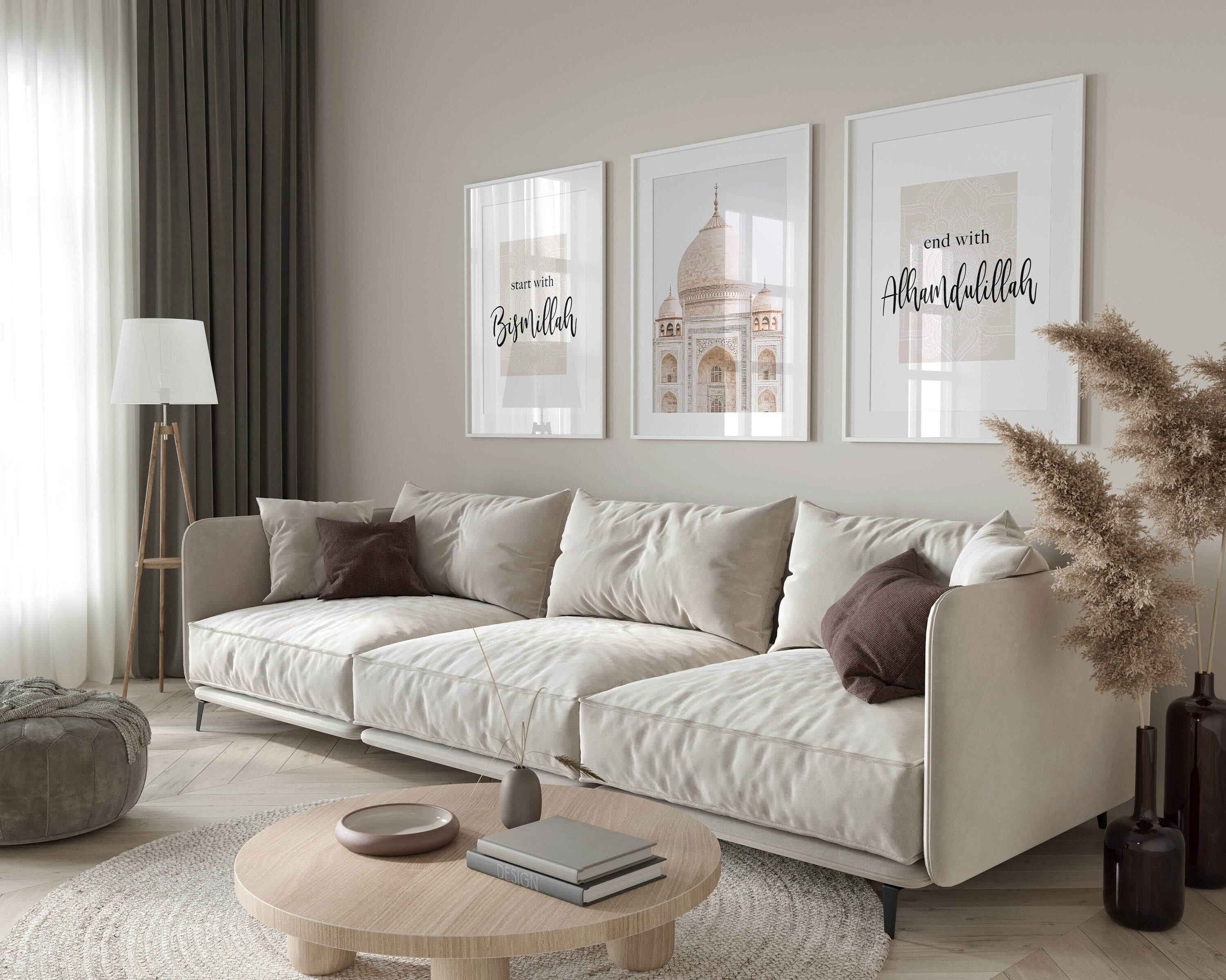 3x Islam Poster Set - Islam Wall Art - Bilder Wohnzimmer - Dekoration - Wanddeko - Wandbehang - Fashion - Kunstdruck Islamic Poster Geschenk