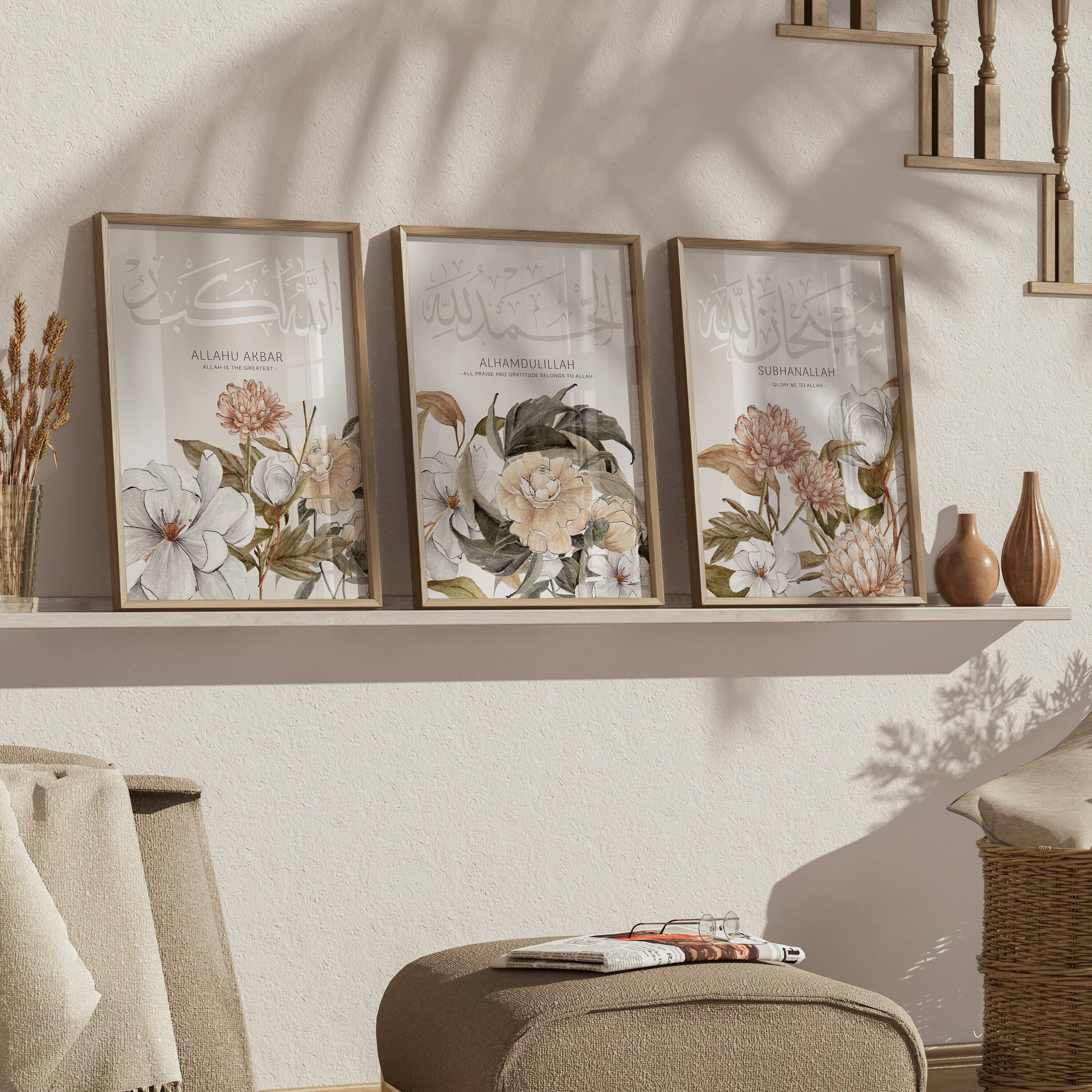 Dhikr Botanical Poster Set