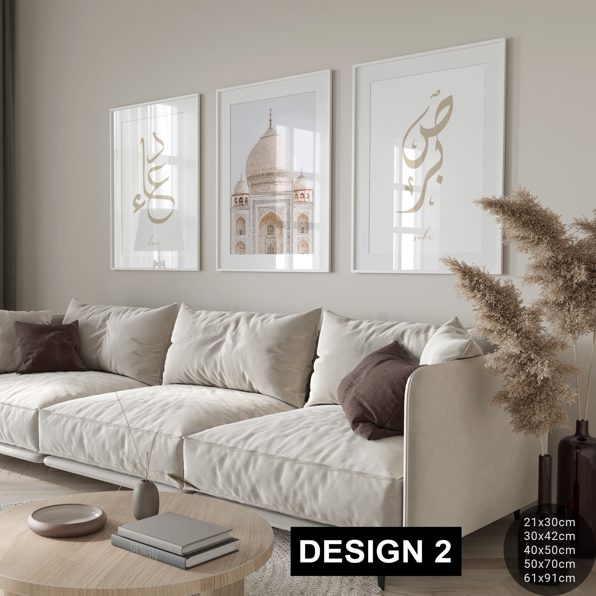 3x Islam Poster Set - Islam Wall Art - Bilder Wohnzimmer - Dekoration - Wanddeko - Wandbehang - Fashion - Kunstdruck Islamic Poster Geschenk - image 5
