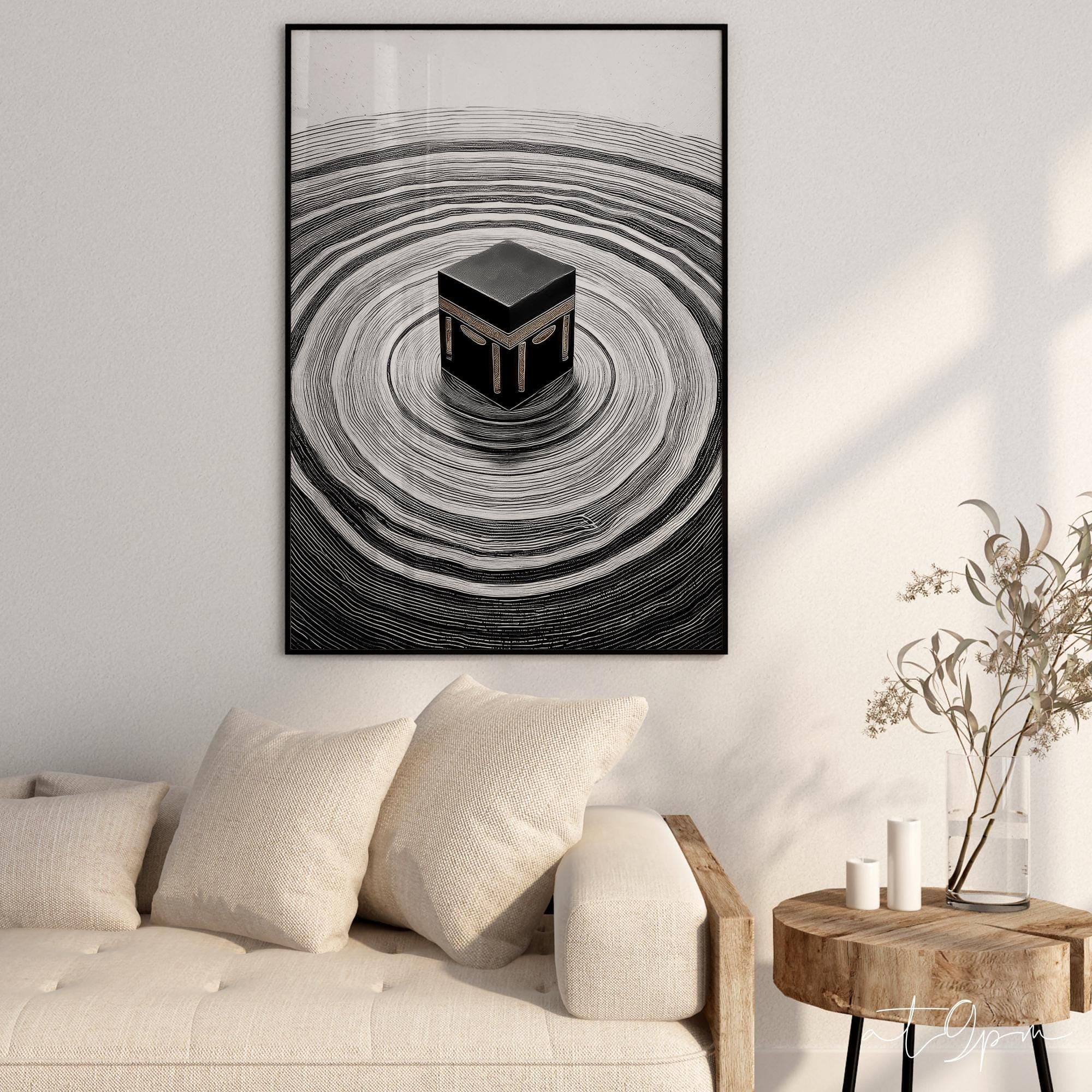 3x Islamic Art Poster Set - Kaaba Quran Surah Asr Ikhlas Tasbih - Kalligrafie - Islamische Wandbilder - Wohnzimmer Premium Photopapier - image 4