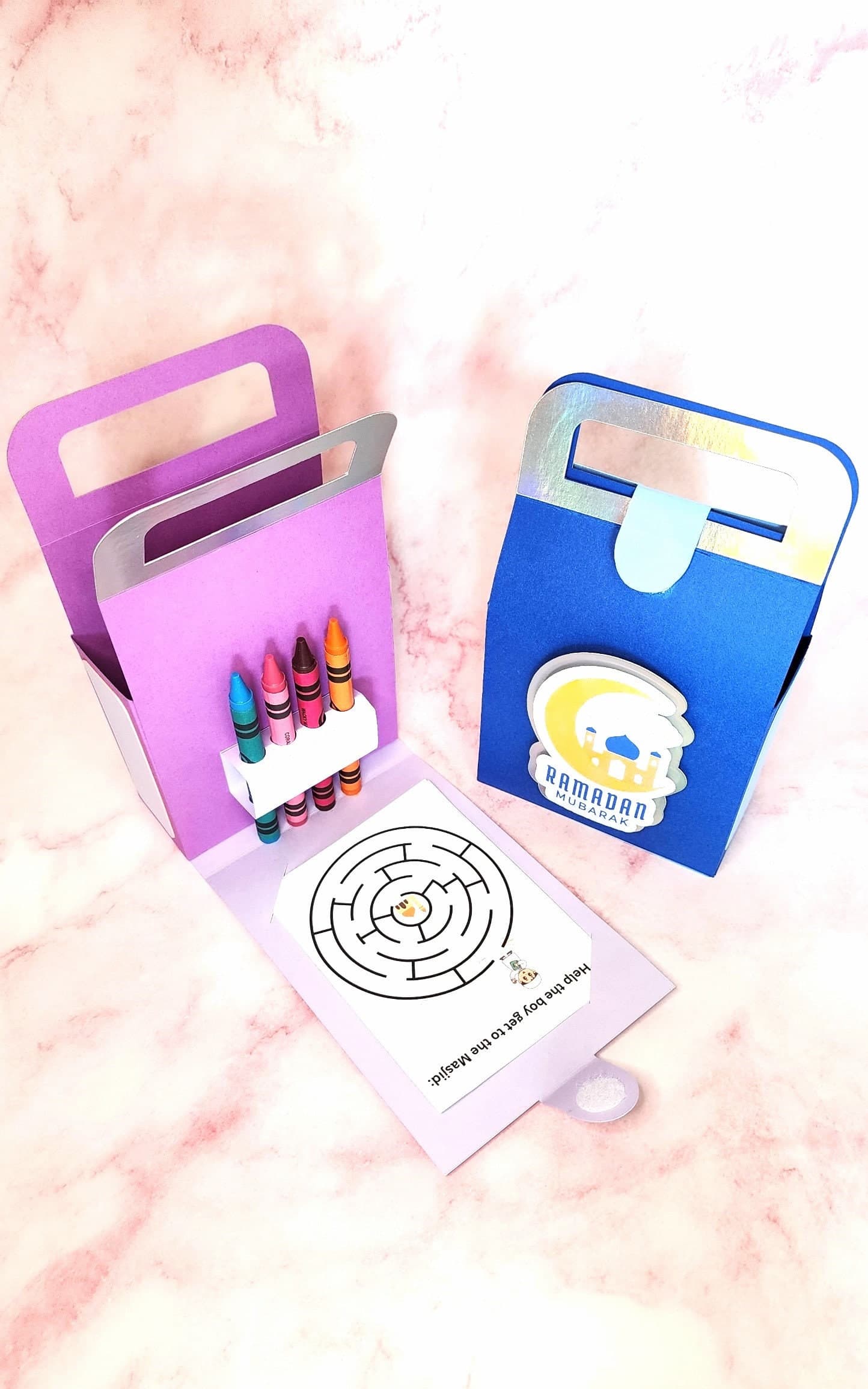 Ramadan Coloring Boxes, Ramadan Custom Activity Boxes, Gift Box, Eid Candy Box, Eid Crayon Box, Eid Personalized Coloring Boxes,Activity box