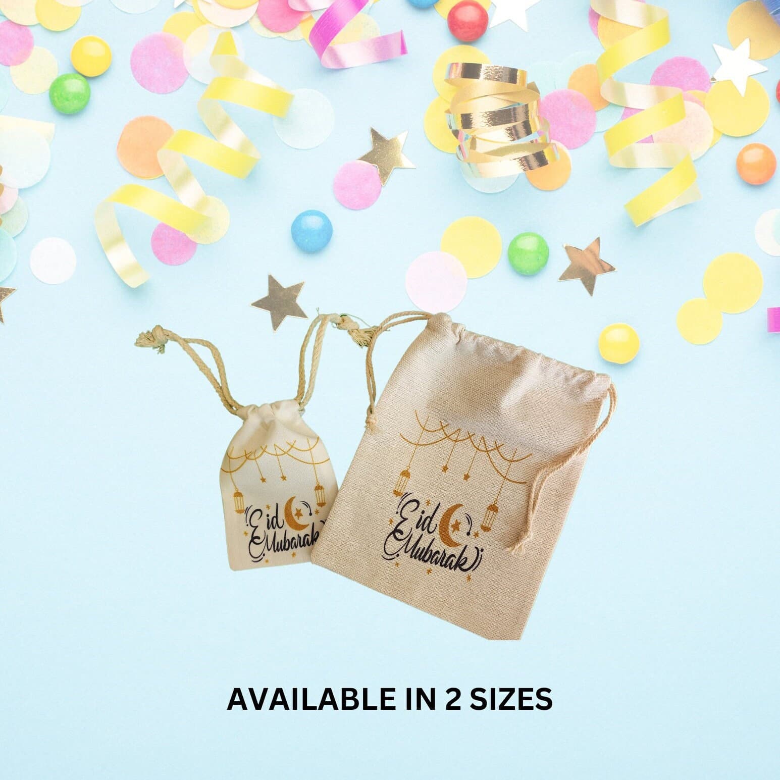 Bags for Eid ,Personalized drawstring Bag, EID, Eid goodie bags, Eid gift bags, Eid Al-Adha, Eid Al-Fitr, Drawstring bags, Eidi bag,Eid gift - image 5