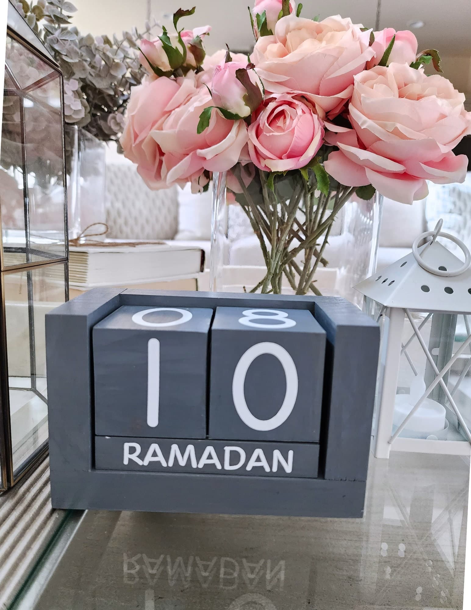 Count down to Ramadan calendar, 30-0 Block calendrer, wood calendar, Calendar, Days of Ramadan, Islamic home décor, Wood Islamic décor - image 4