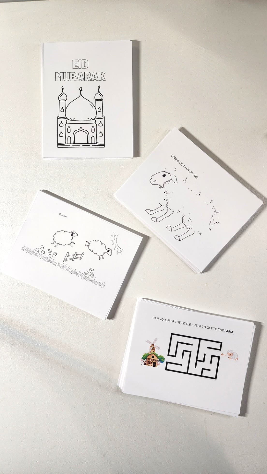 Eid activities box, Eid for kids, Eid activity station, Play-Doh and Crayon, Coloring box, Crayon box, Play-doh Favor box,EID, Eid Al-Adha, - image 4