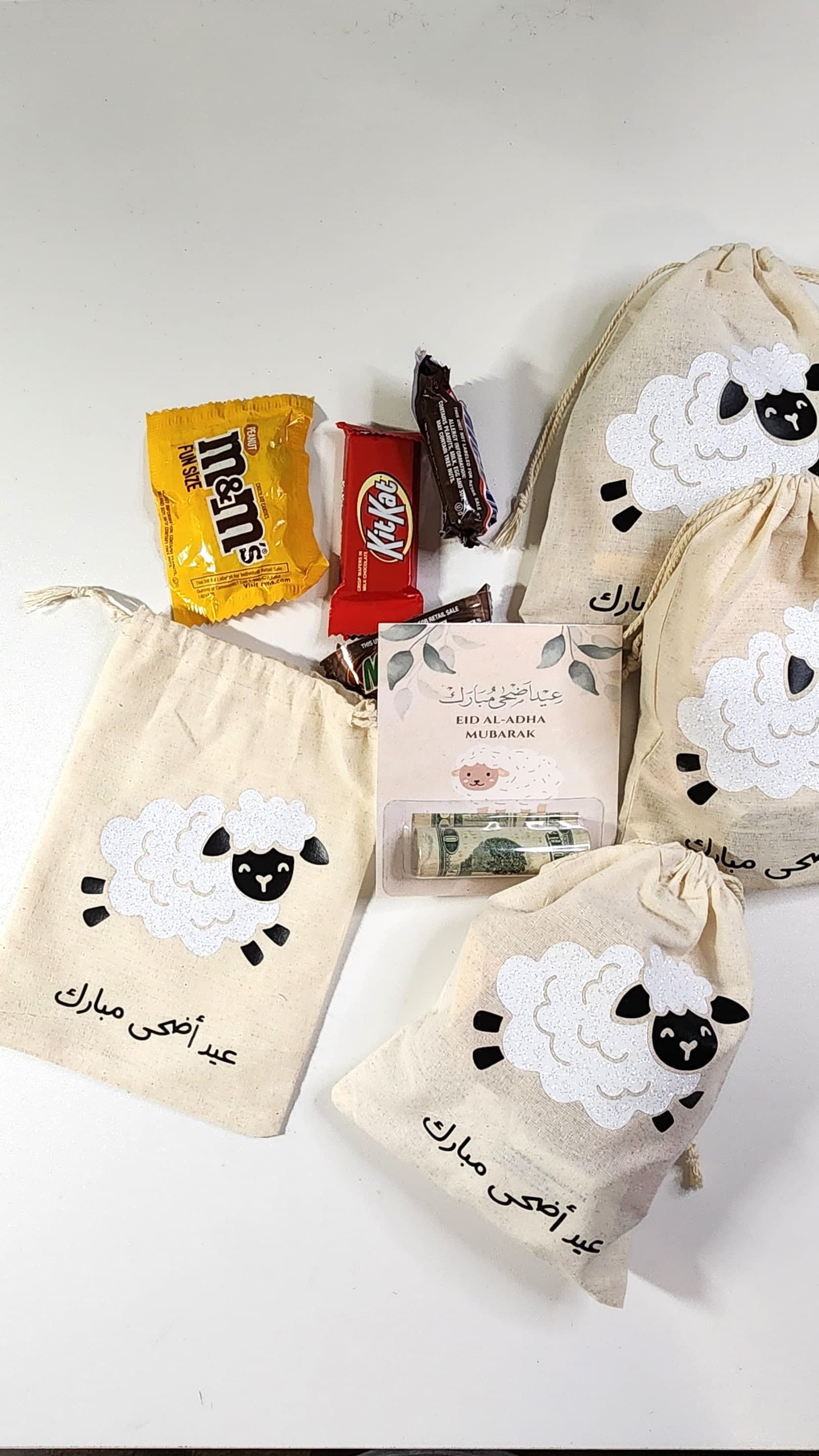 Eid goodie bags, Bags for Eid ,Personalized drawstring Bag, EID, Eid treats bags, Eid gift bags, Islamic holiday, Drawstring bags, Eidi bag - image 4