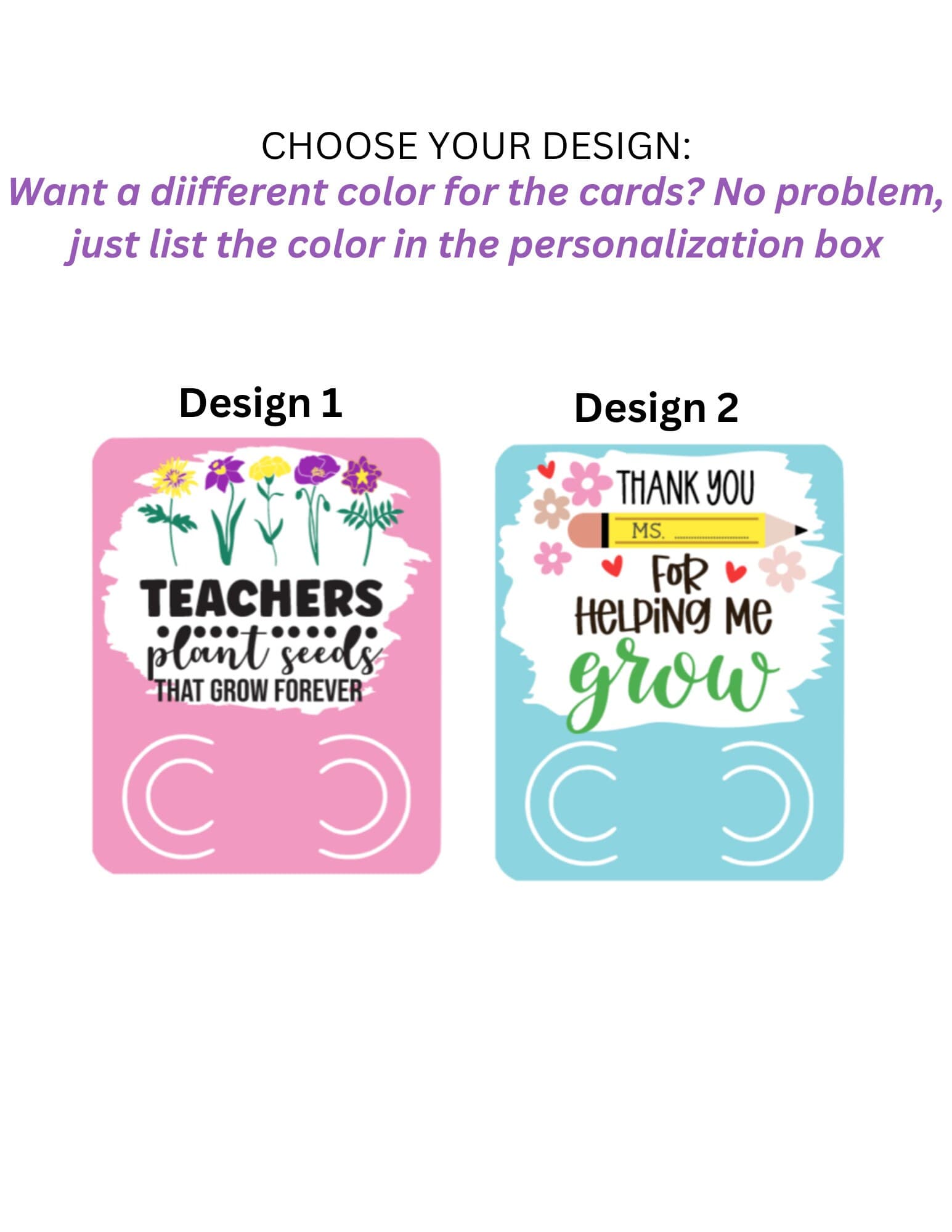 Teacher's gift, Seed holder, Gifts for teachers, Teacher flower seed card, Teacher appreciation gift, Teacher card ,Seed card,Thank you gift - image 3