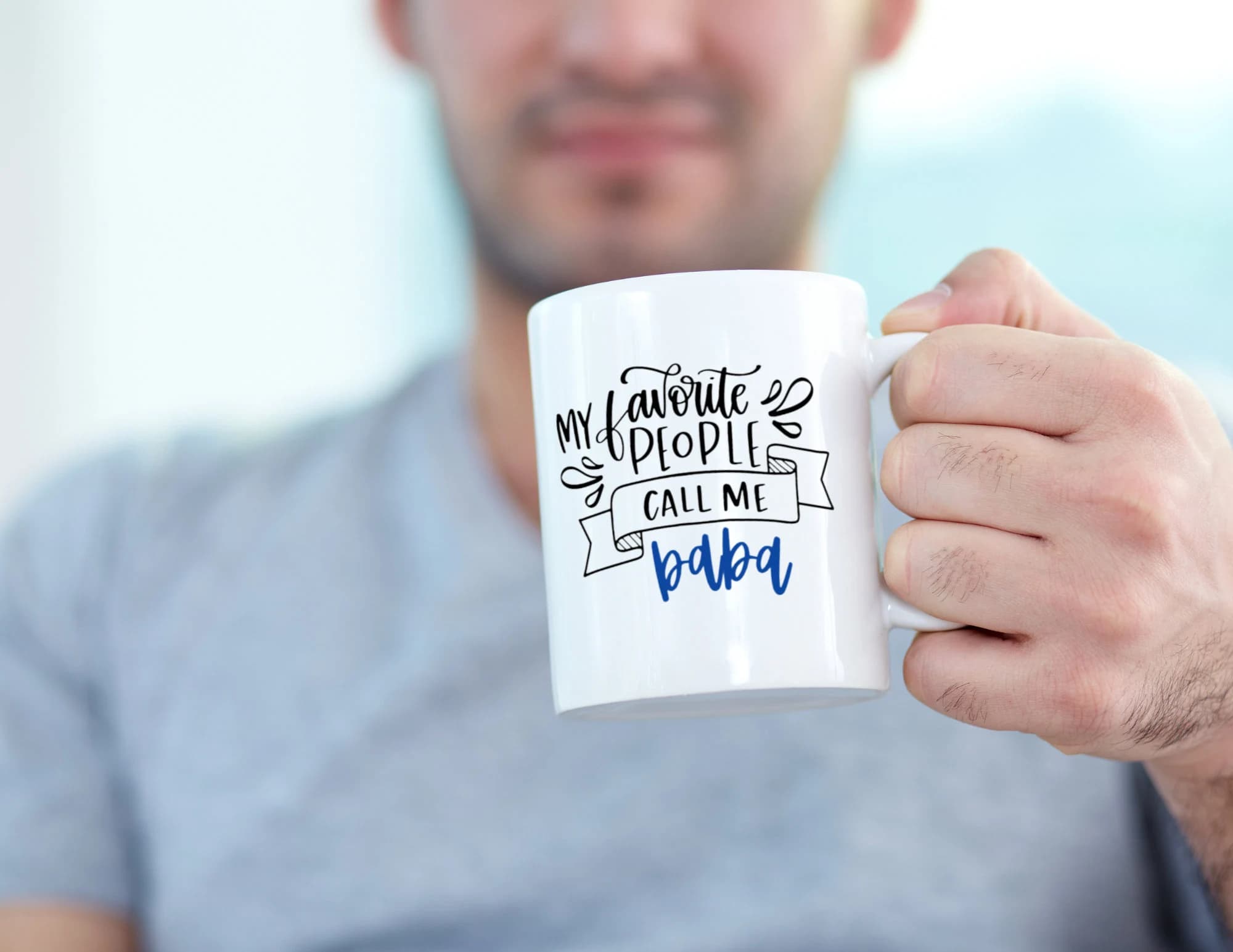 Dad's Coffee Mug, Personalized Coffee Mug, Custom Mug, Baba's Mug,Personalized Mug, Coffee Cup, Customized Gift Mug, Father's day gift,baba - image 4