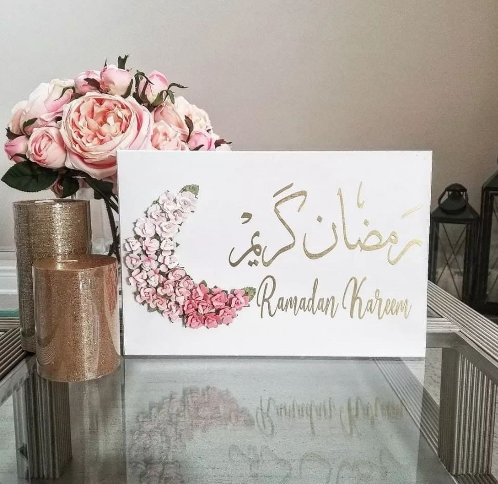 Ramadan Kareem wood stand, Custom Wood Signs, Personalized Gift, Wooden Décor for Home, Plaques with quote, Dua, Design your own sign - image 3