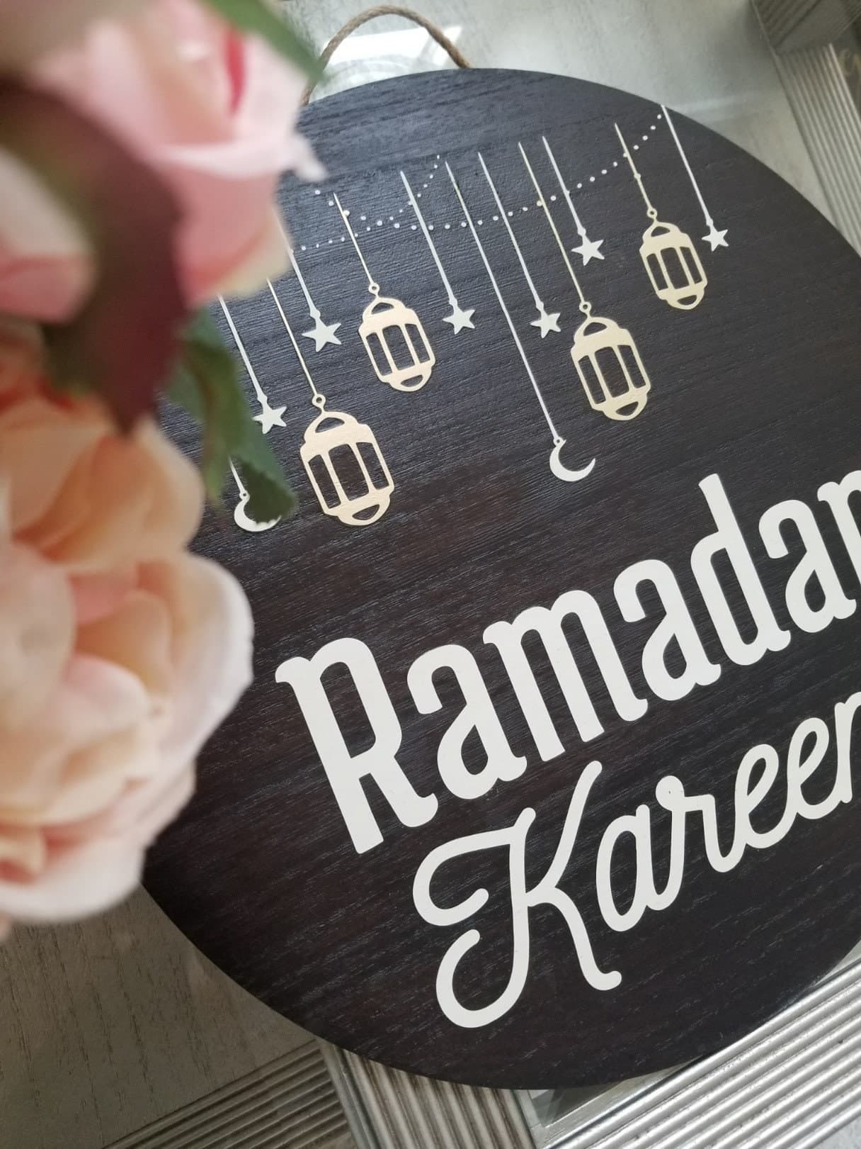 Ramadan door hanger, Ramadan Wood Wall Décor, Ramadan décor, Ramadan wreath, Ramadan Wreath, Ramadan Mubarak, Ramadan Kareem Sign, Ramadan - image 3