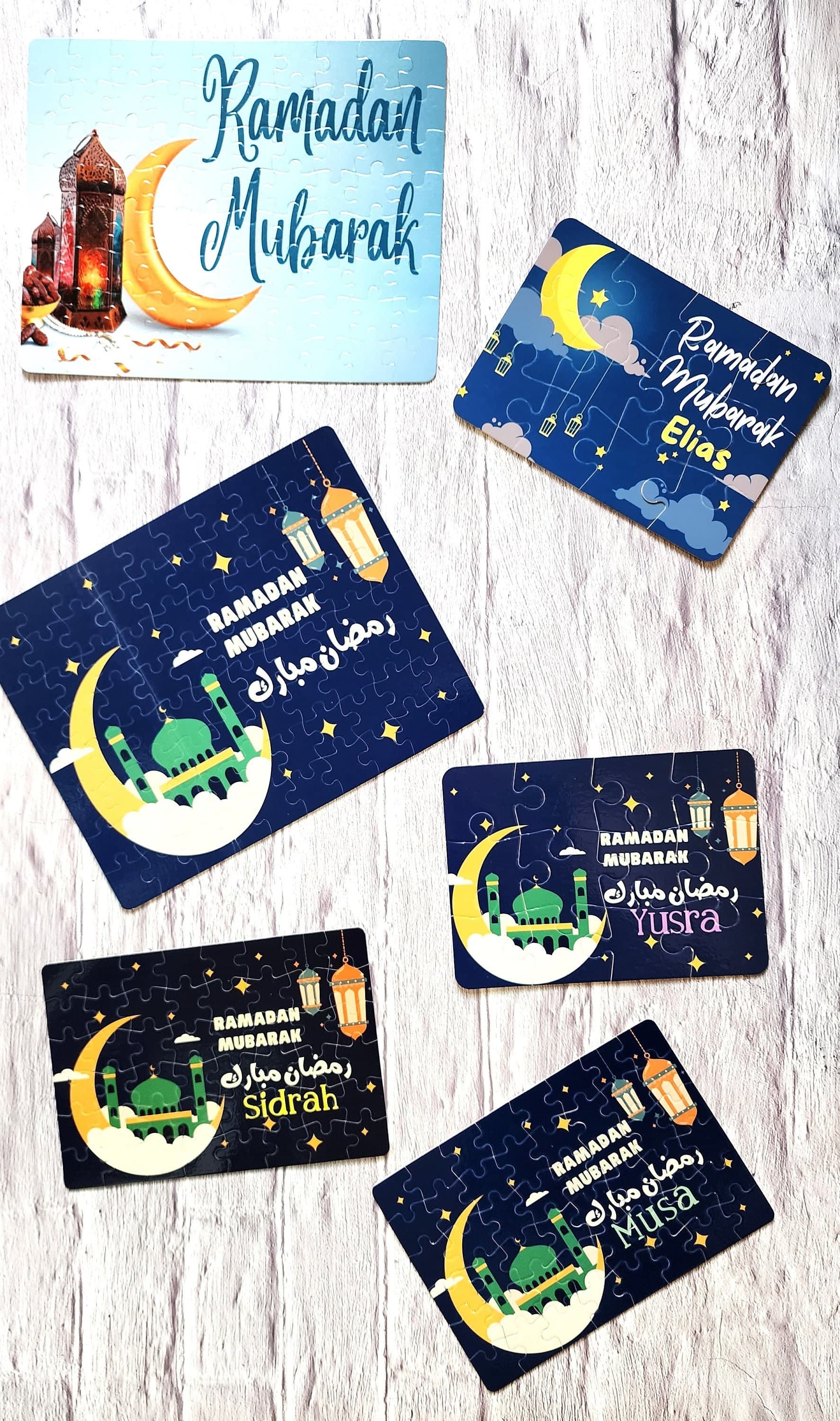 Ramadan puzzle, Eid gift, Masjid Puzzle, Ramadan gift, Custom Photo Puzzle, Eid Puzzle, Personalized Puzzle - 12, 28, 48, 80 Pieces, Islamic
