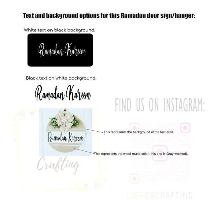 Ramadan Door Sign, Ramadan décor, Ramadan wreath, Two-color Sign, Ramadan, Ramadan sign, Wood round sign, Islamic Home Décor, Ramadan Kareem - image 5