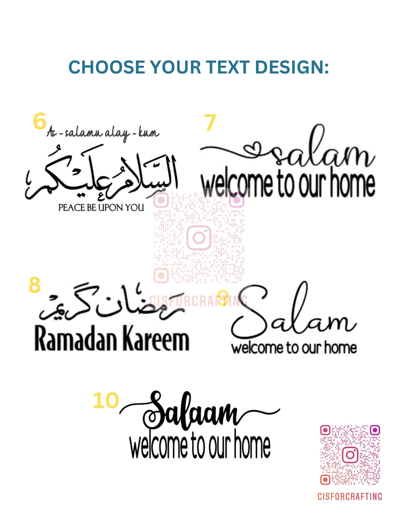 Salam Door Sign, Welcome to our home, Wood Round Welcome Sign, Front Door Décor, Hanger, Door Wreath, Home Décor, Floral door sign - image 5
