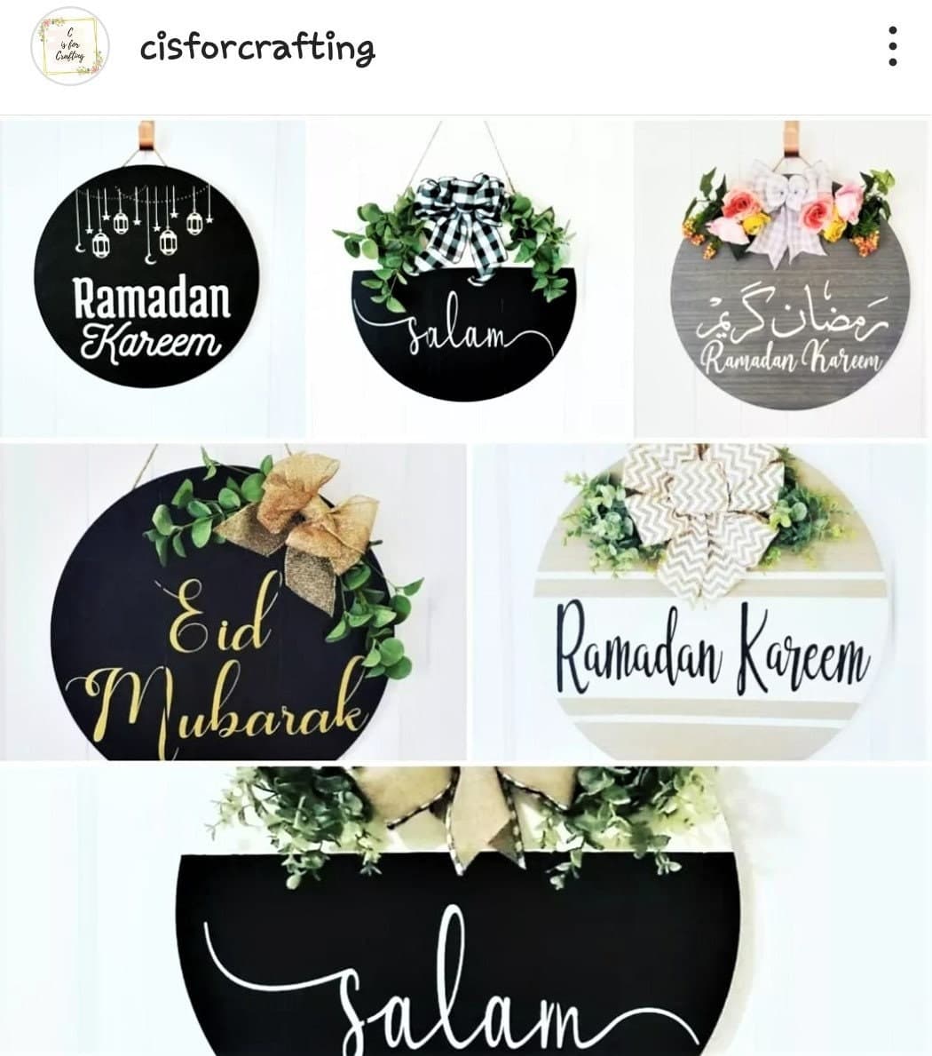 Floral door sign, Salam Door Sign, Welcome to our home, Wood Round Welcome Sign, Front Door Décor, Hanger, Door Wreath, Home Décor - image 5