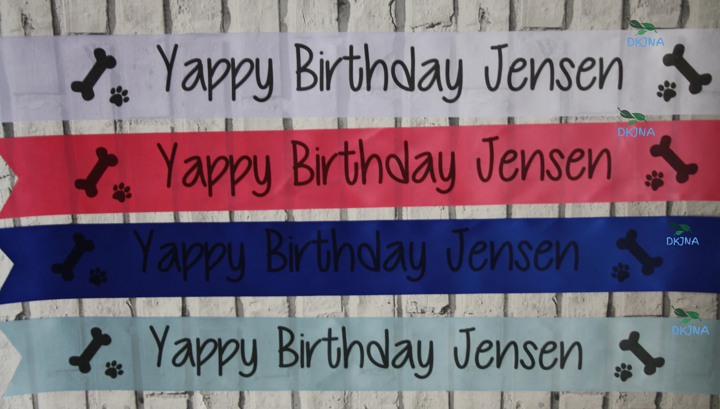 Dog Birthday Banner Personalised pets name banner Yappy Birthday Dog 1st birthday Party decoration Personalized pet party banner pet gift - image 5