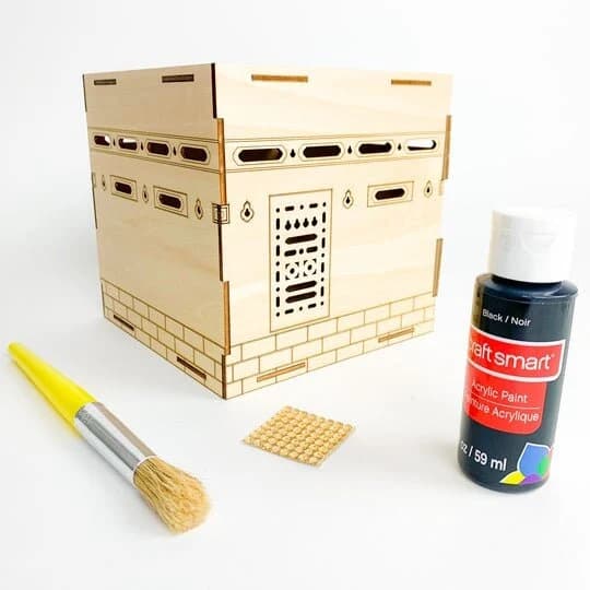 My First Kaaba | DIY Wood Ramadan Eid Activity | Kaba Wood Puzzle | Ramadan Eid Decor | Eid Ramadan Gift | Wood Mosque Puzzle | DIY Ka'ba