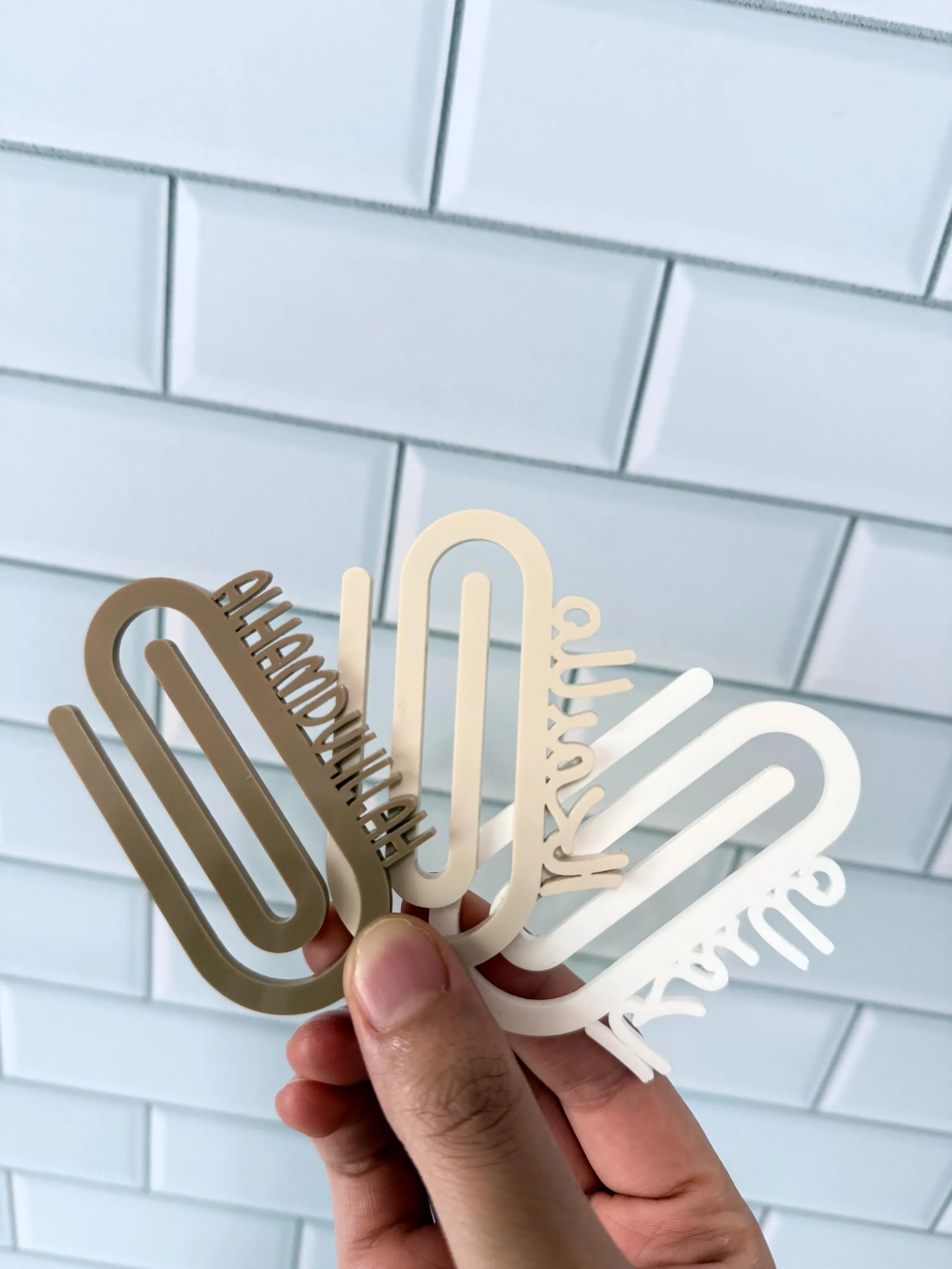 Alhamdulillah Bookmark – Arabic Calligraphy Paper Clip Bookmark – Islamic Gift – Islamic favor – Eid gift - image 3