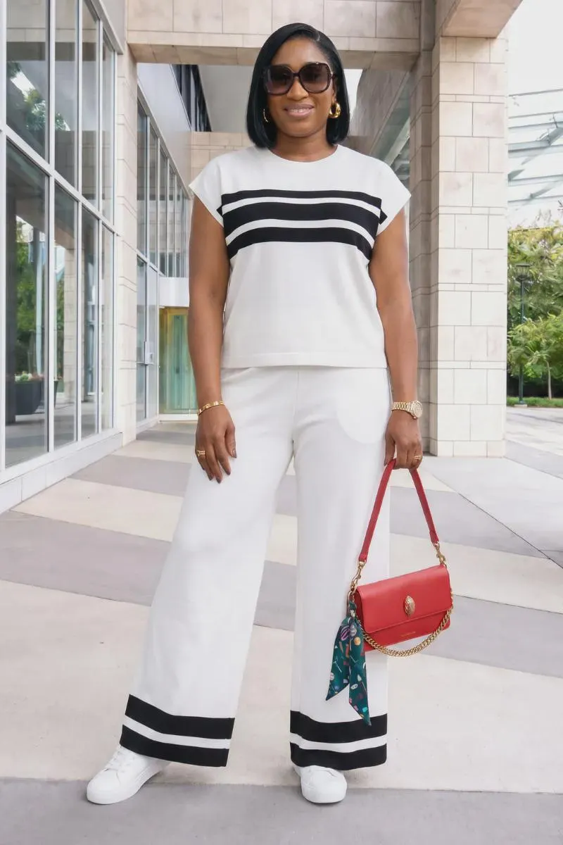 Tilly 2pc Knit Set - White