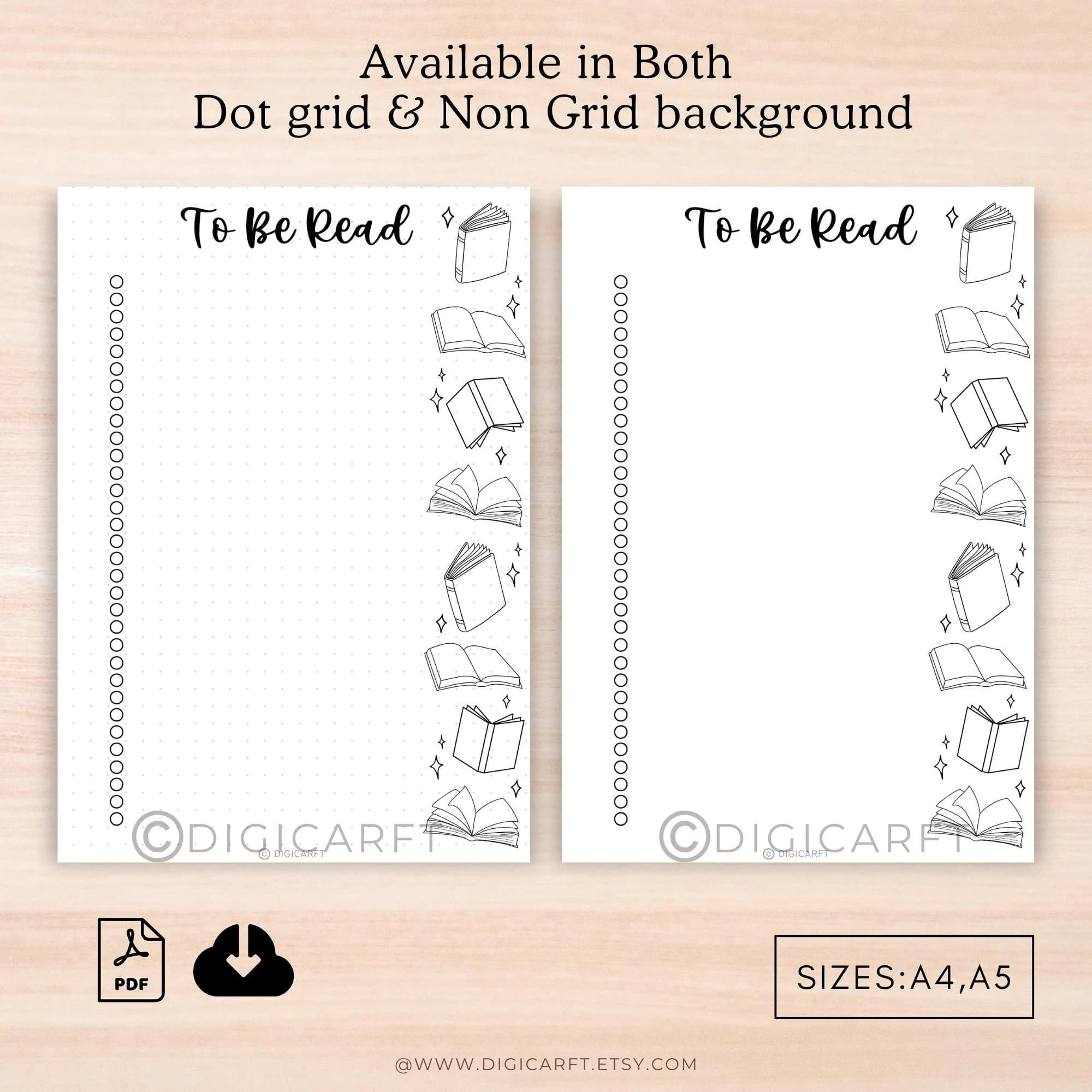 Books to read journal list printable,TBR template a5 bujo,Book reading log page pdf a4,Reading tracker insert digital,Bullet journal pages