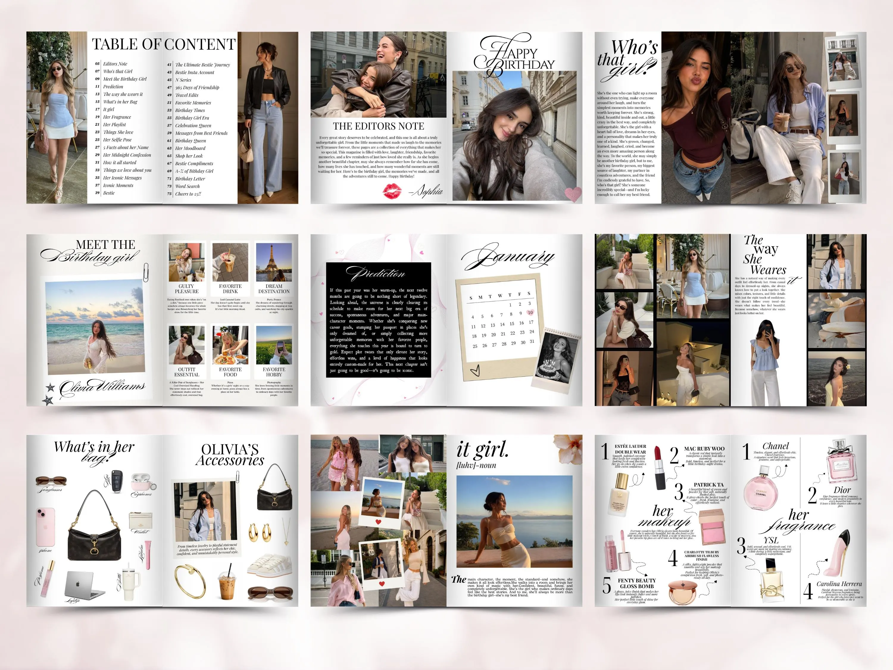 personalized birthday magazine, birthday magazine template, editable birthday magazine, Canva birthday template, birthday gift for best friend, birthday girl gift, Vogue birthday magazine, birthday magazine Canva, best friend birthday gift, personalized birthday gift, birthday keepsake, editable magazine template, birthday photo magazine, custom birthday magazine, birthday surprise gift, girlfriend birthday gift