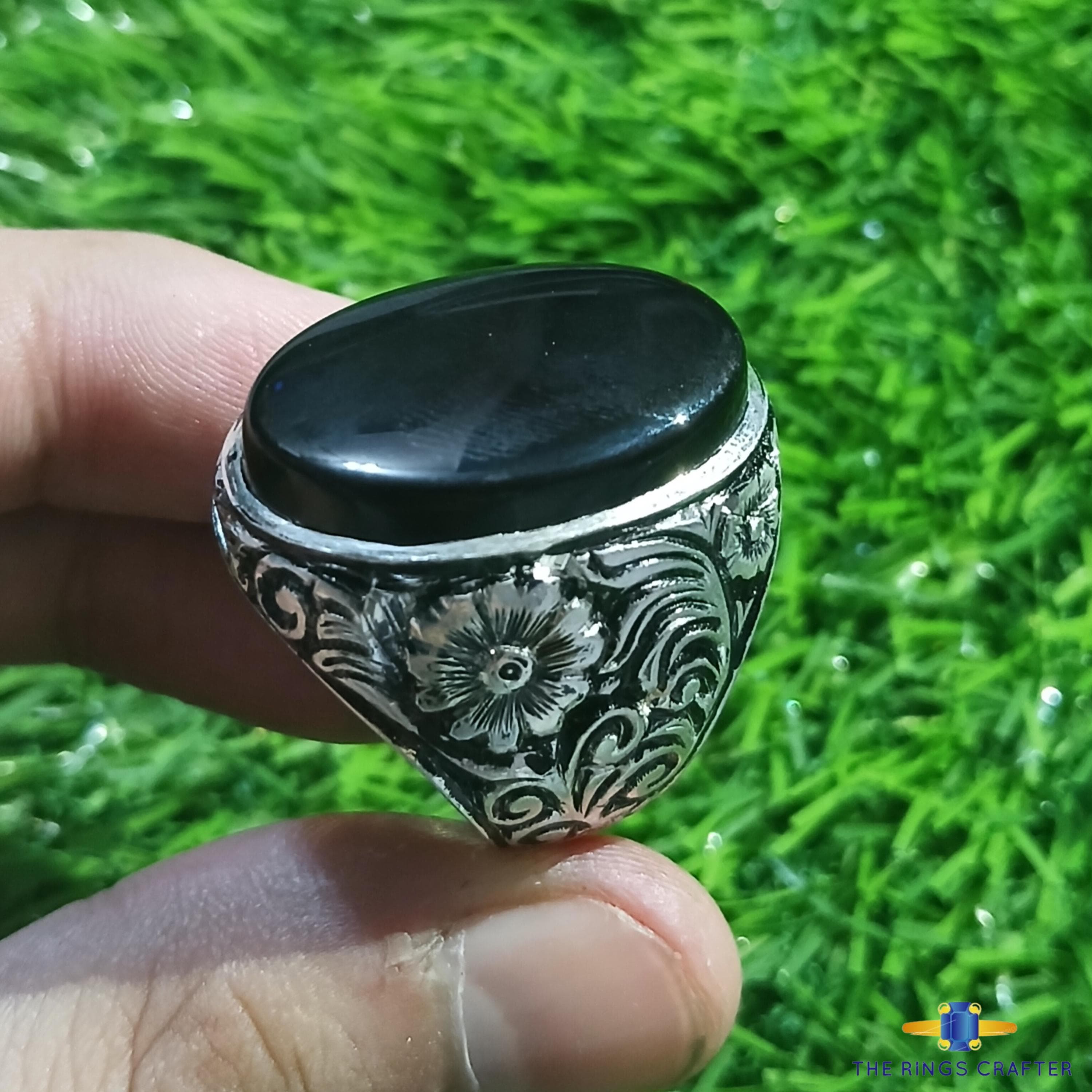 Natural Yemeni Aqeeq Ring Shifat al abad Carnelian Ring Yemeni Blood Agate Stone Ring 925 Silver Handmade Artisan Ring Engraving Art Ring