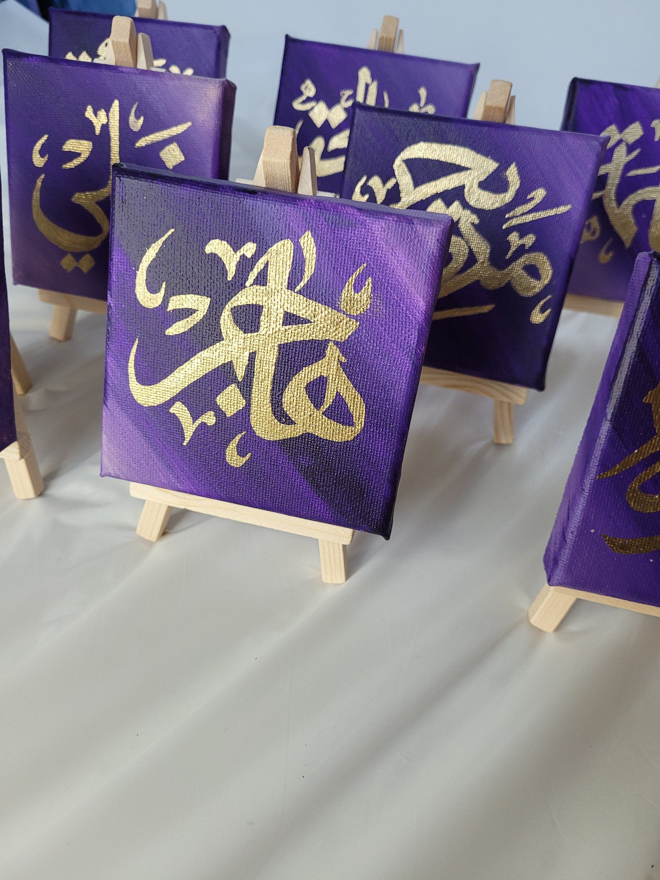Custom Arabic Calligraphy Name, Personalized Arabic Name Mini Canvas, Islamic Art, Islamic Custom Calligraphy Gift, Nursery Mothers Day Gift