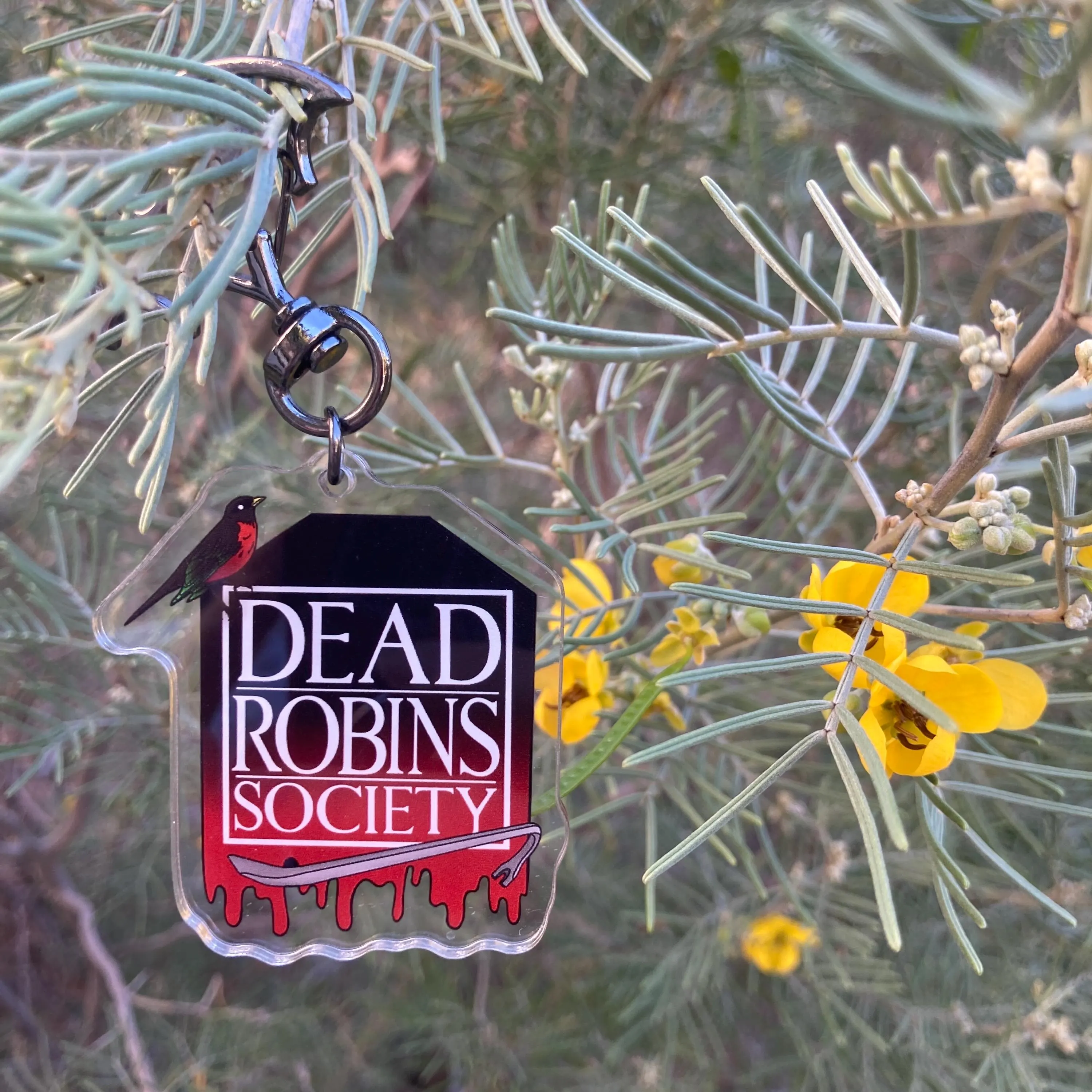 Dead Robins Society Acrylic Charm