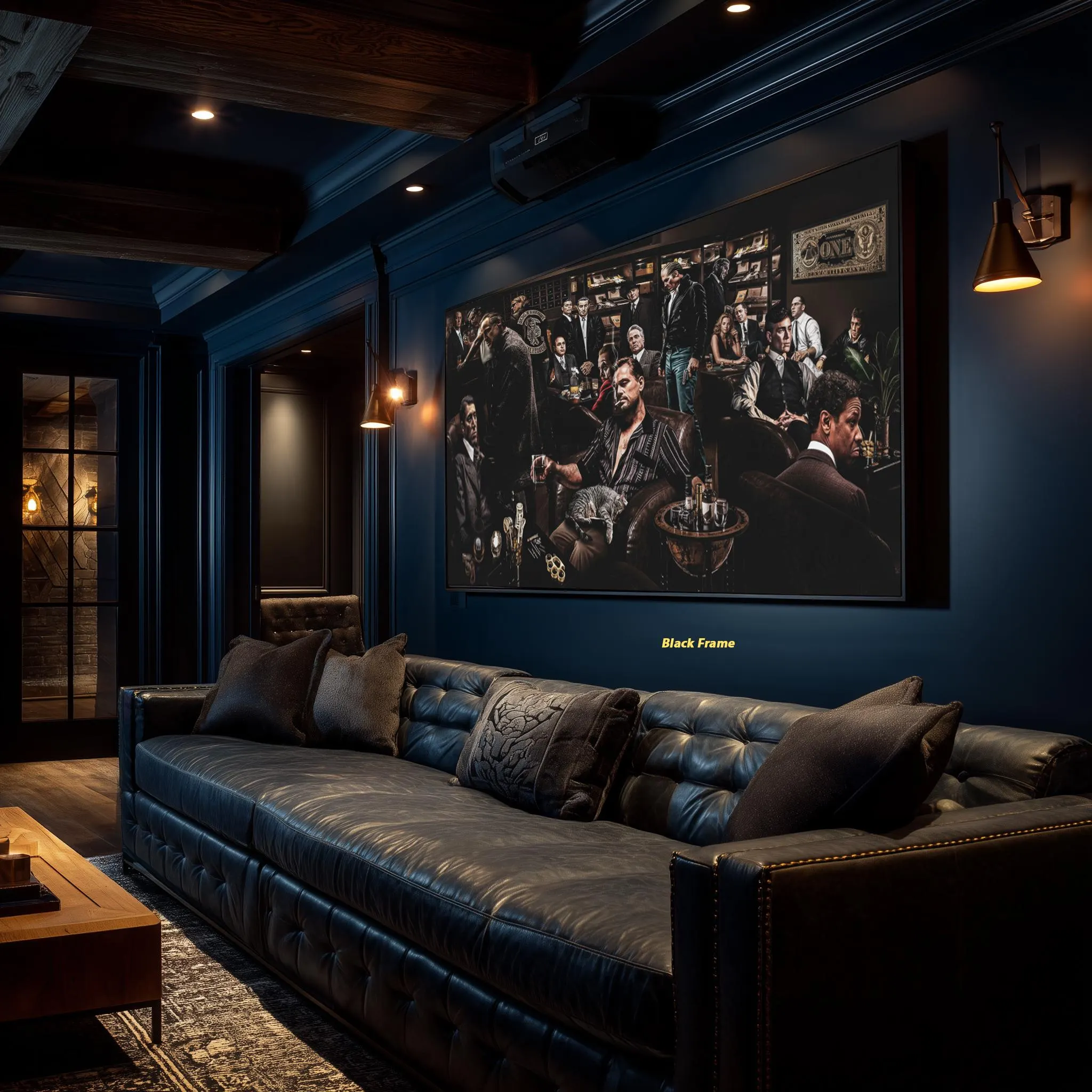 Mafia Gangster Wall Art Canvas Print Featuring Iconic Mob Movie Characters for Man Cave Office Lounge Bar Decor Poster - image 5
